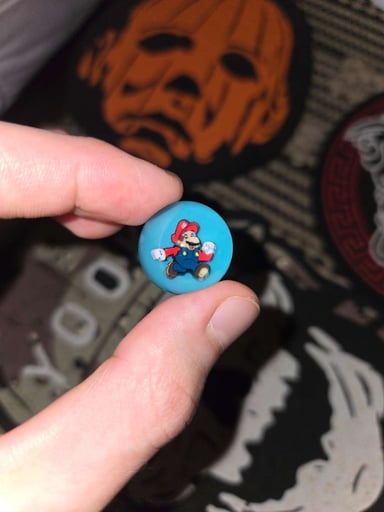 Preview pic of Mario marble keysglass