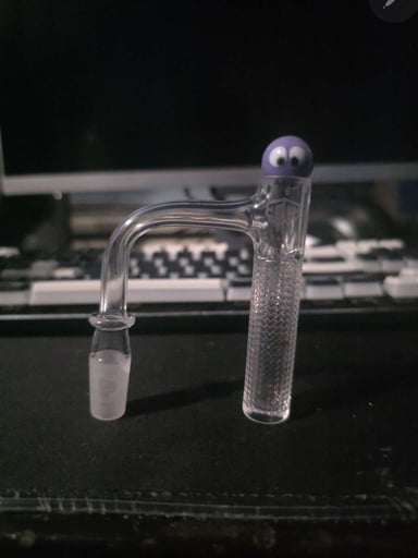 Preview pic of IC Quartz - Eclipse, 14mm 90° Etched Banger