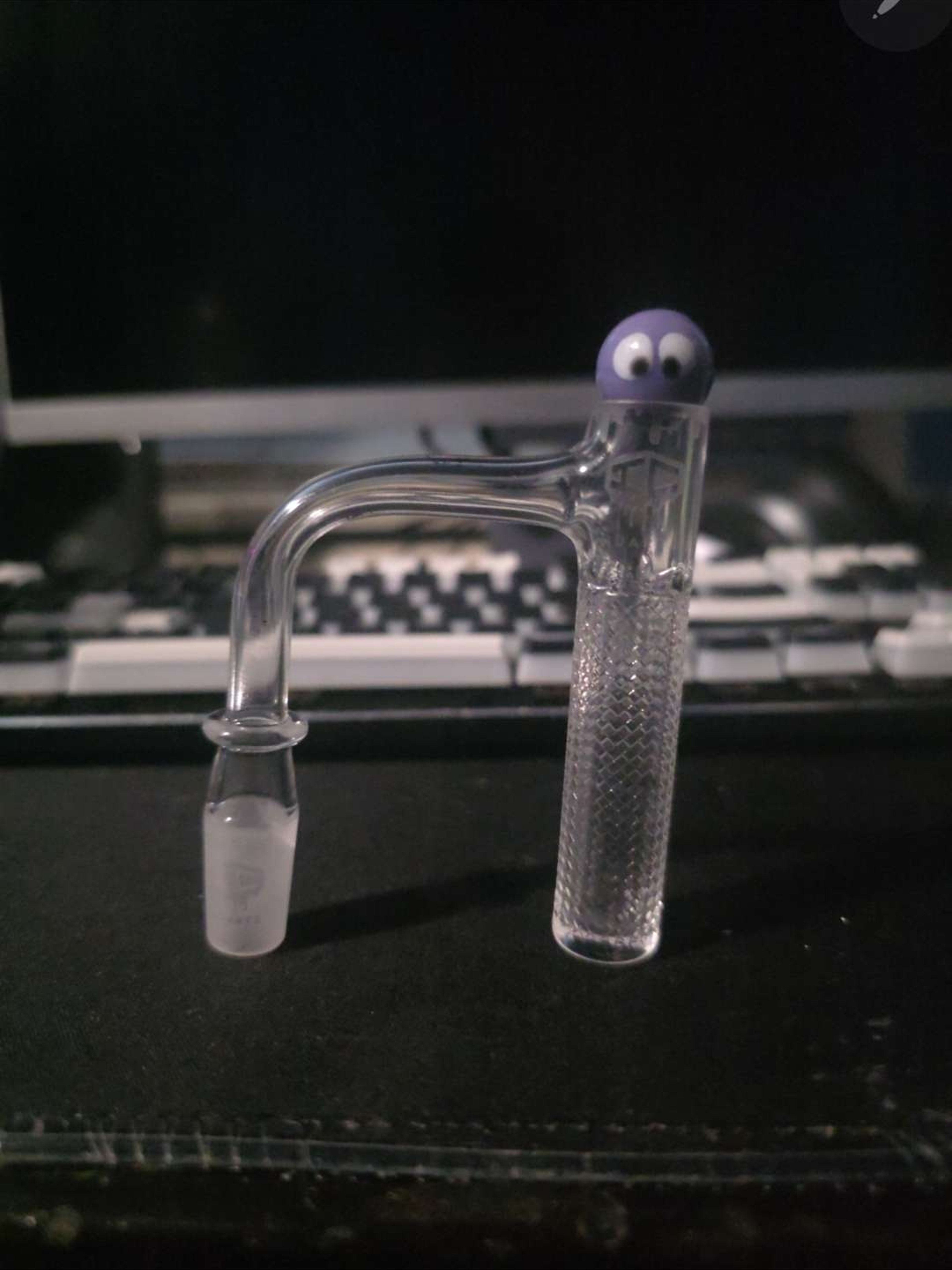 IC Quartz - Eclipse, 14mm 90° Etched Banger image 0