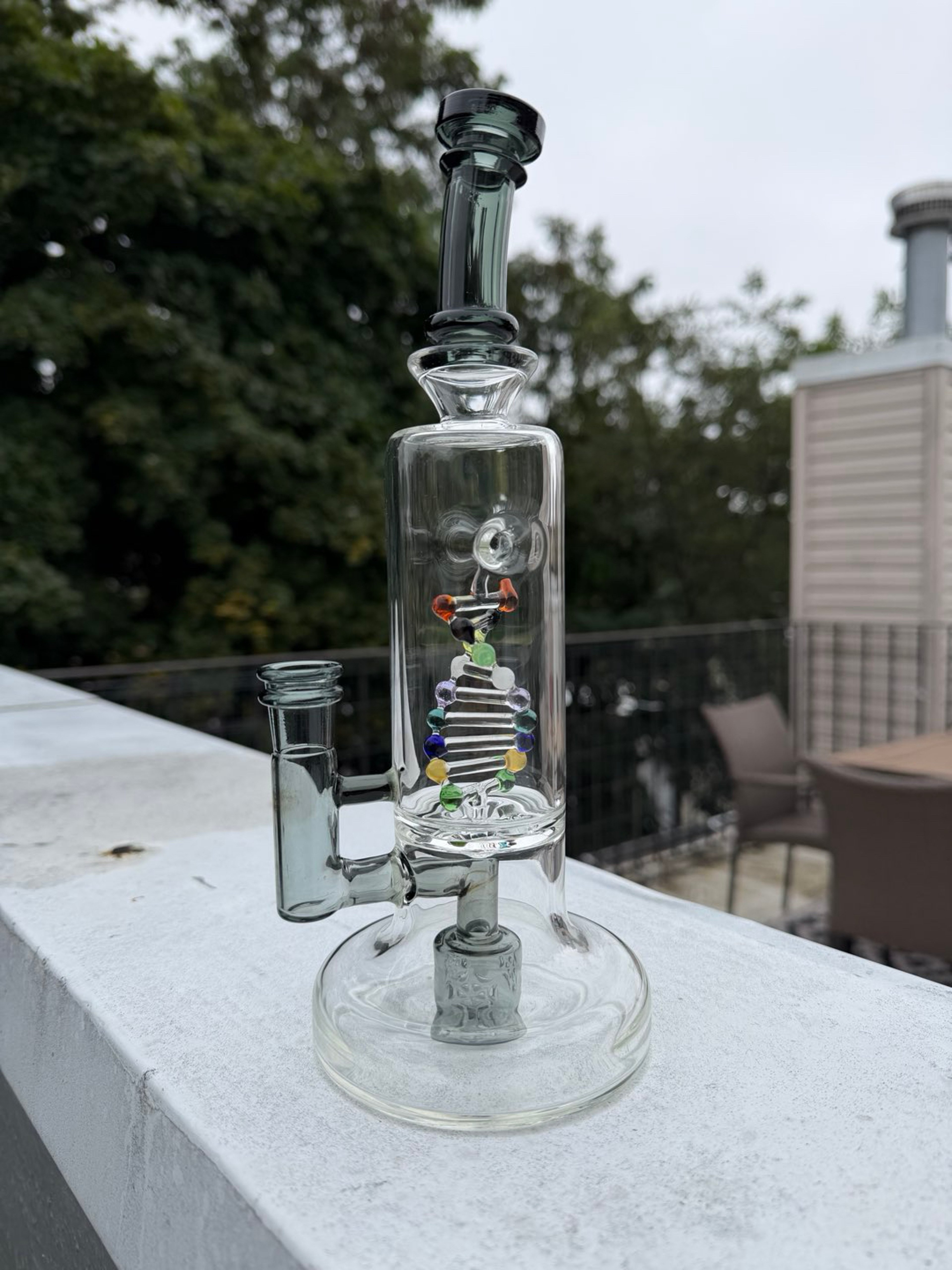 Preview pic of Calibear DNA Glass Water Pipe / Dab Rig – 10.5”