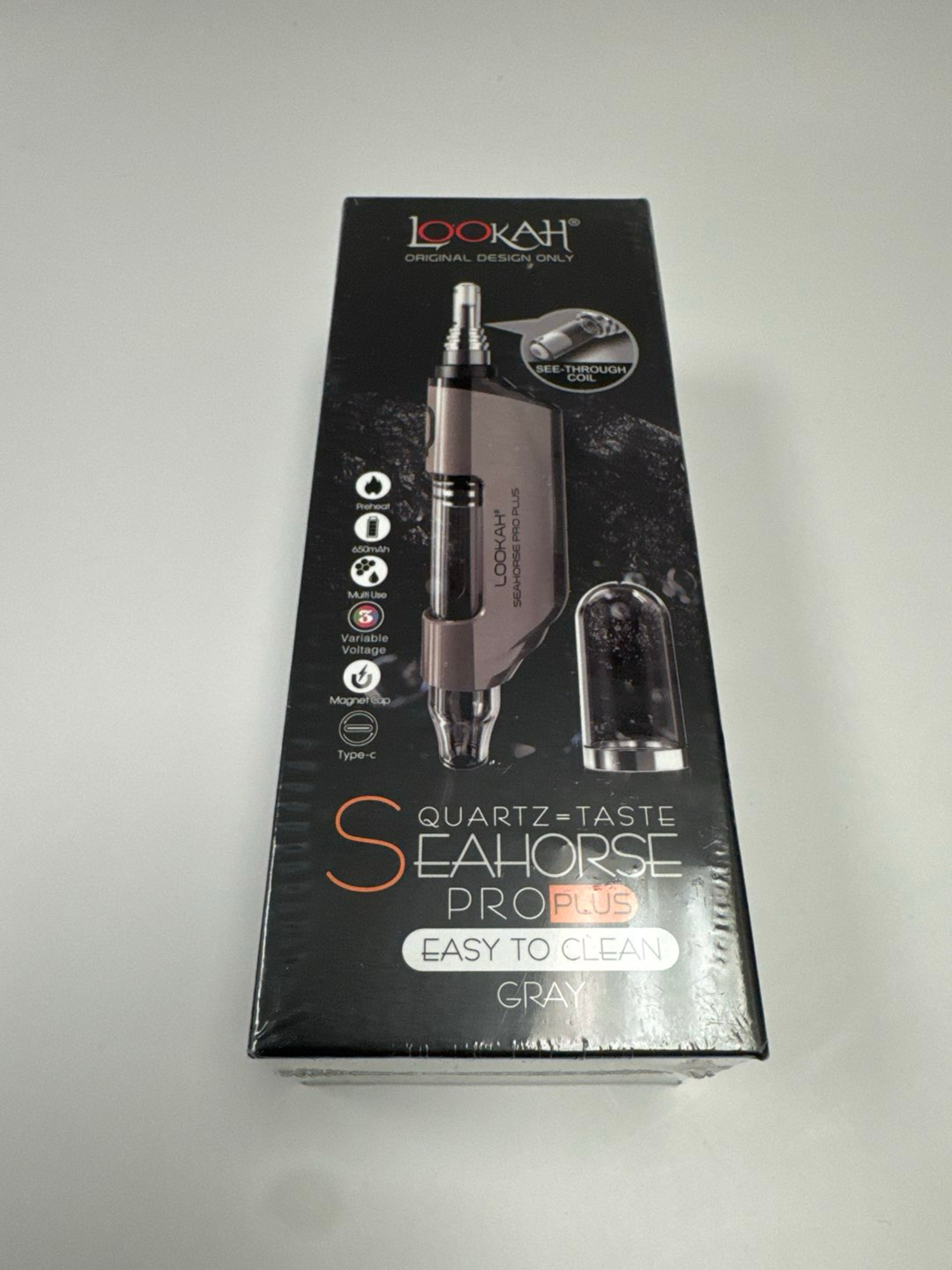Preview pic of NEW Grey Lookah SeaHorse Pro Plus (Quartz) & Hookah attachment and Penjamin attachment !