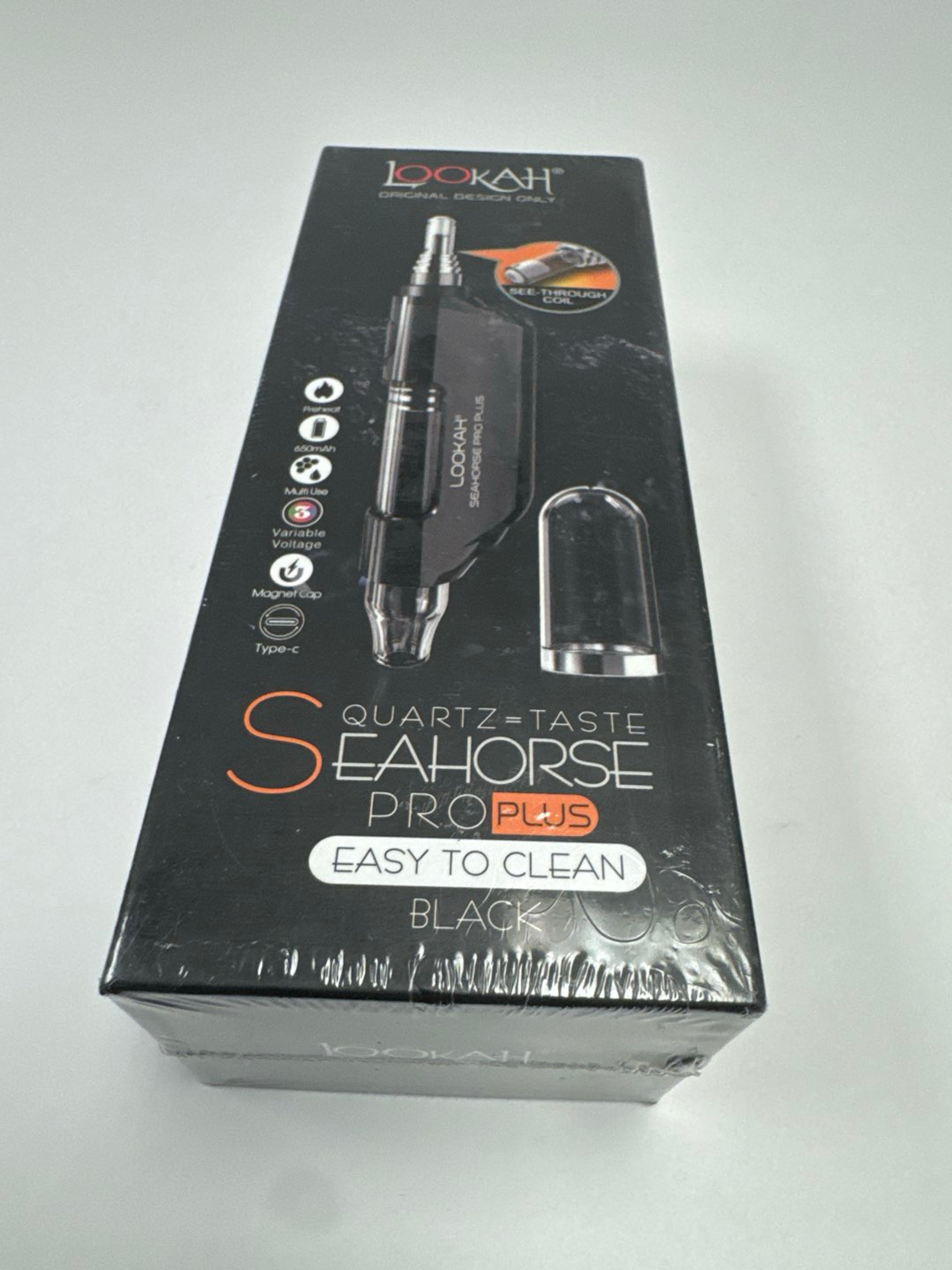 Preview pic of NEW Black Lookah SeaHorse Pro Plus (Quartz) & Hookah attachment and Penjamin attachment !