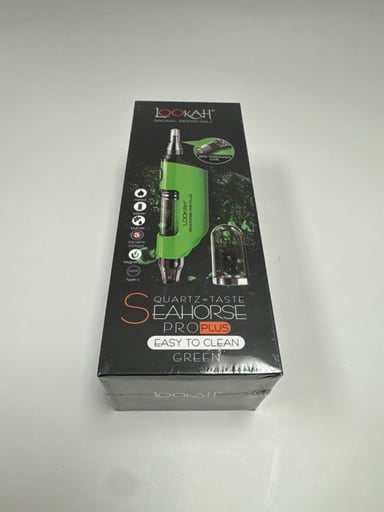Preview pic of NEW Green Lookah SeaHorse Pro Plus (Quartz) & Hookah attachment and Penjamin attachment !