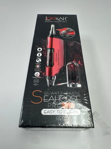 Preview pic of NEW Red Lookah SeaHorse Pro Plus (Quartz) & Hookah attachment and Penjamin attachment !