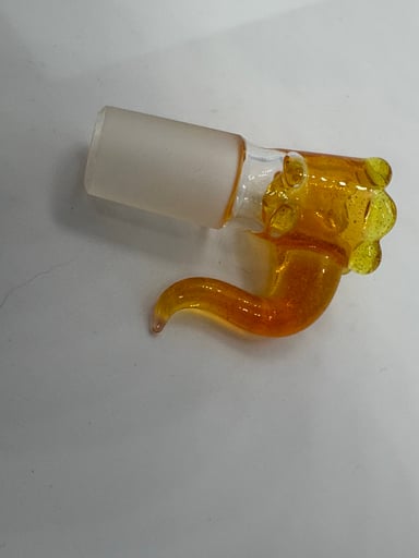 Preview pic of Gold Colored, 18mm, 4 hole Handblown Bowlpiece