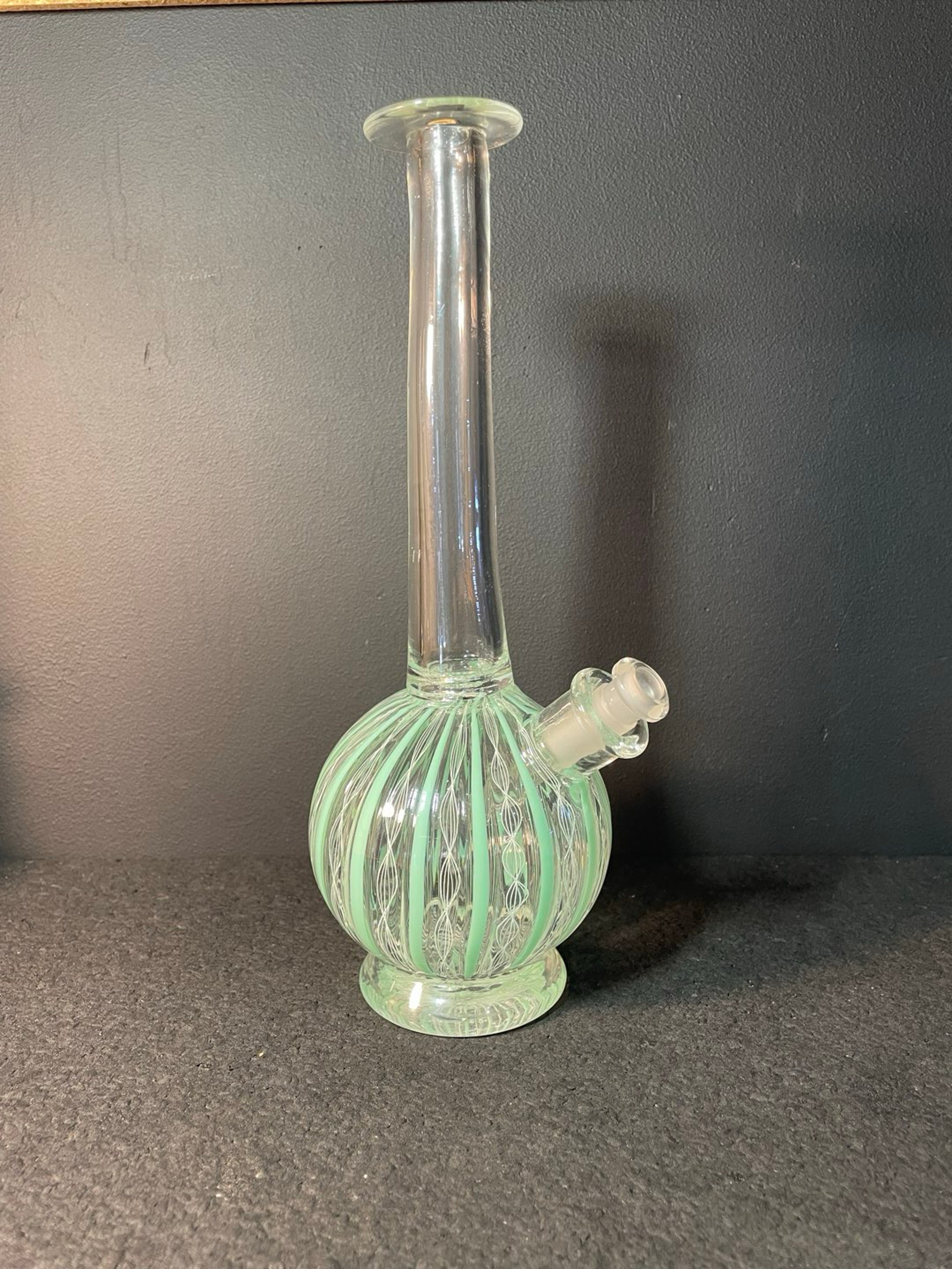 Preview pic of Soft Glass Bong Green and White