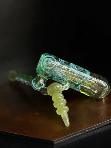 Preview pic of Natty glassworks Green bubble