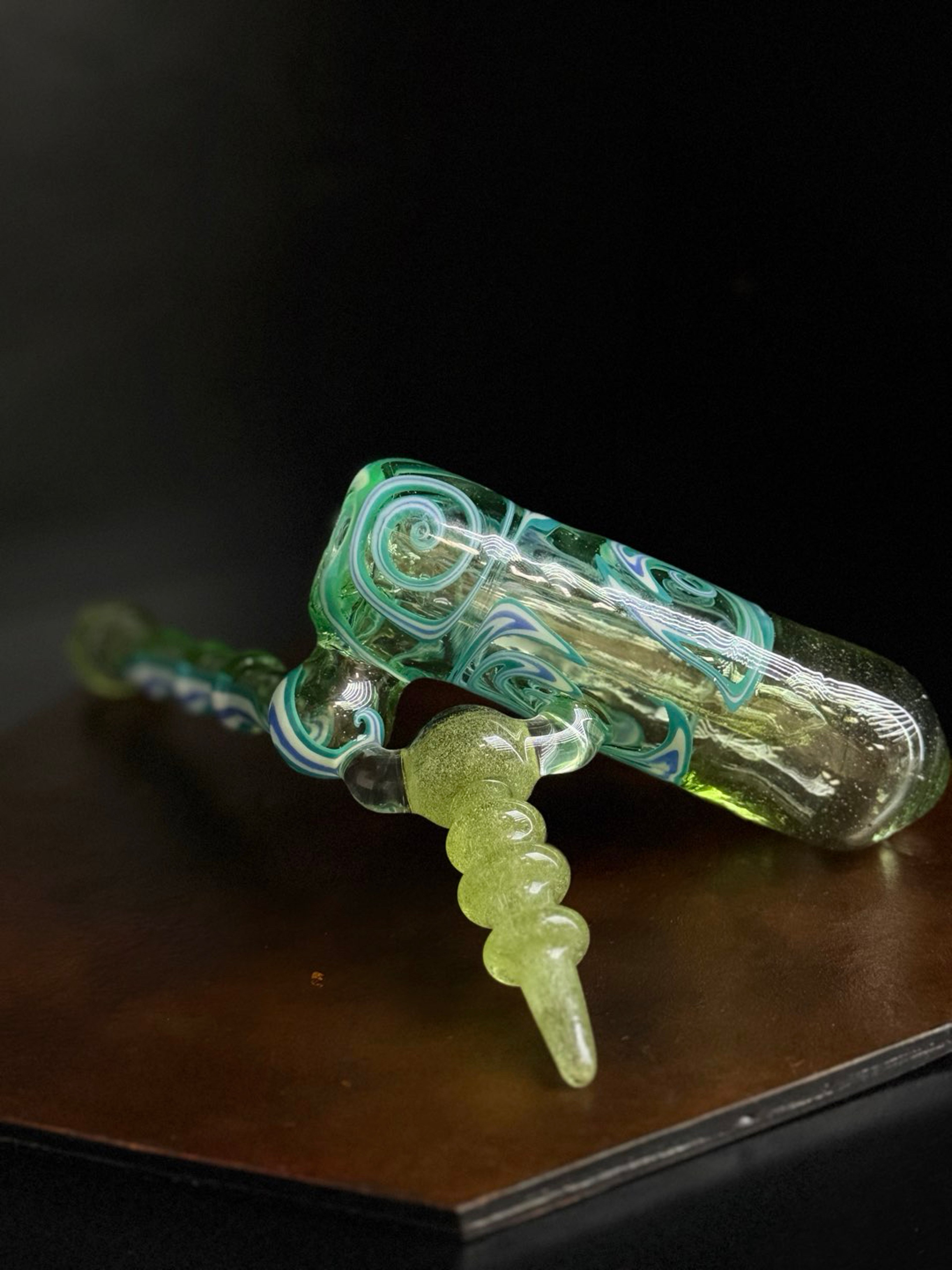 Preview pic of Natty glassworks Green bubble