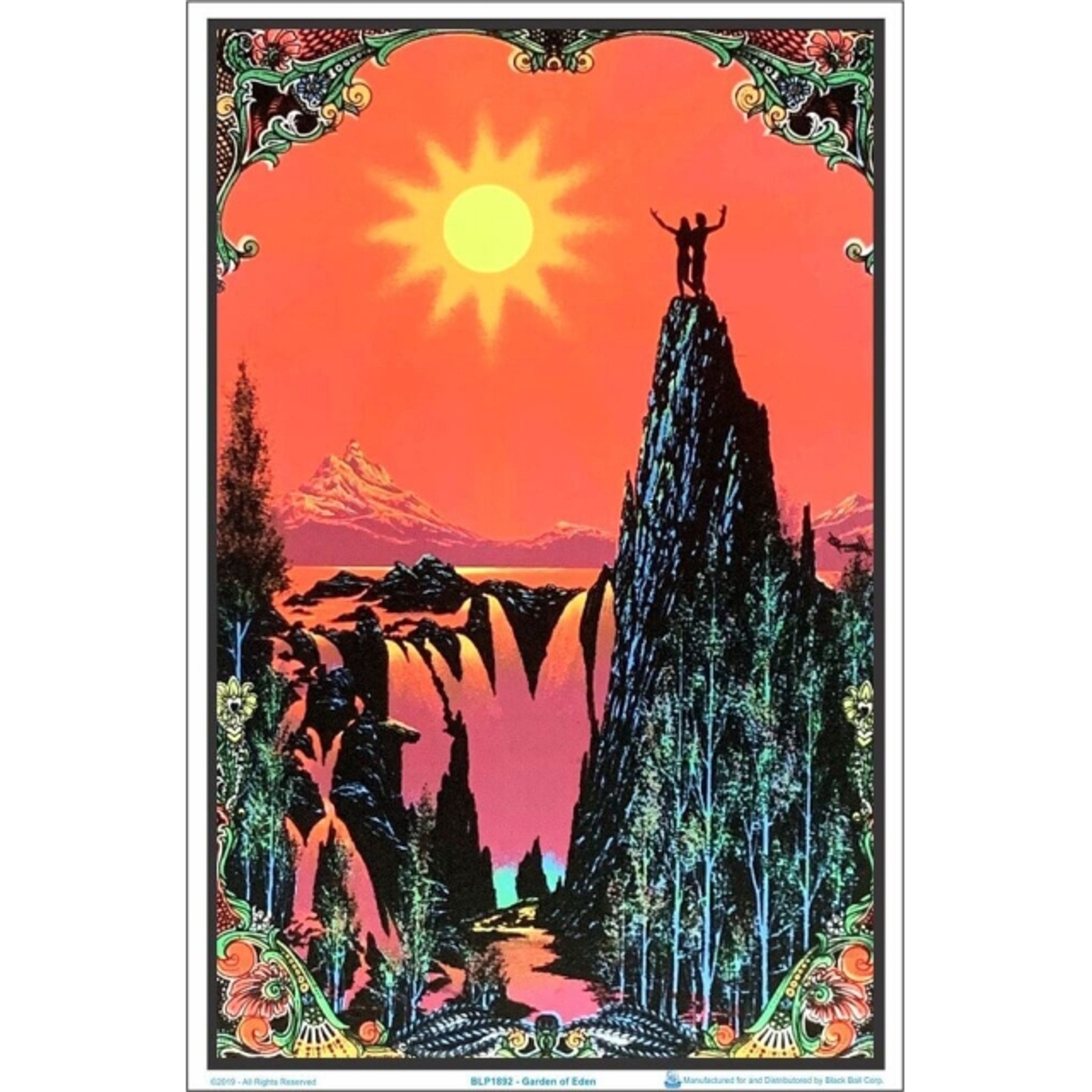 Preview pic of Garden of Eden Flocked Blacklight Poster – 23″ x 35″