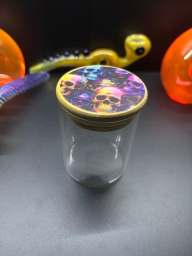 Preview pic of Skulls Top Glass Jar