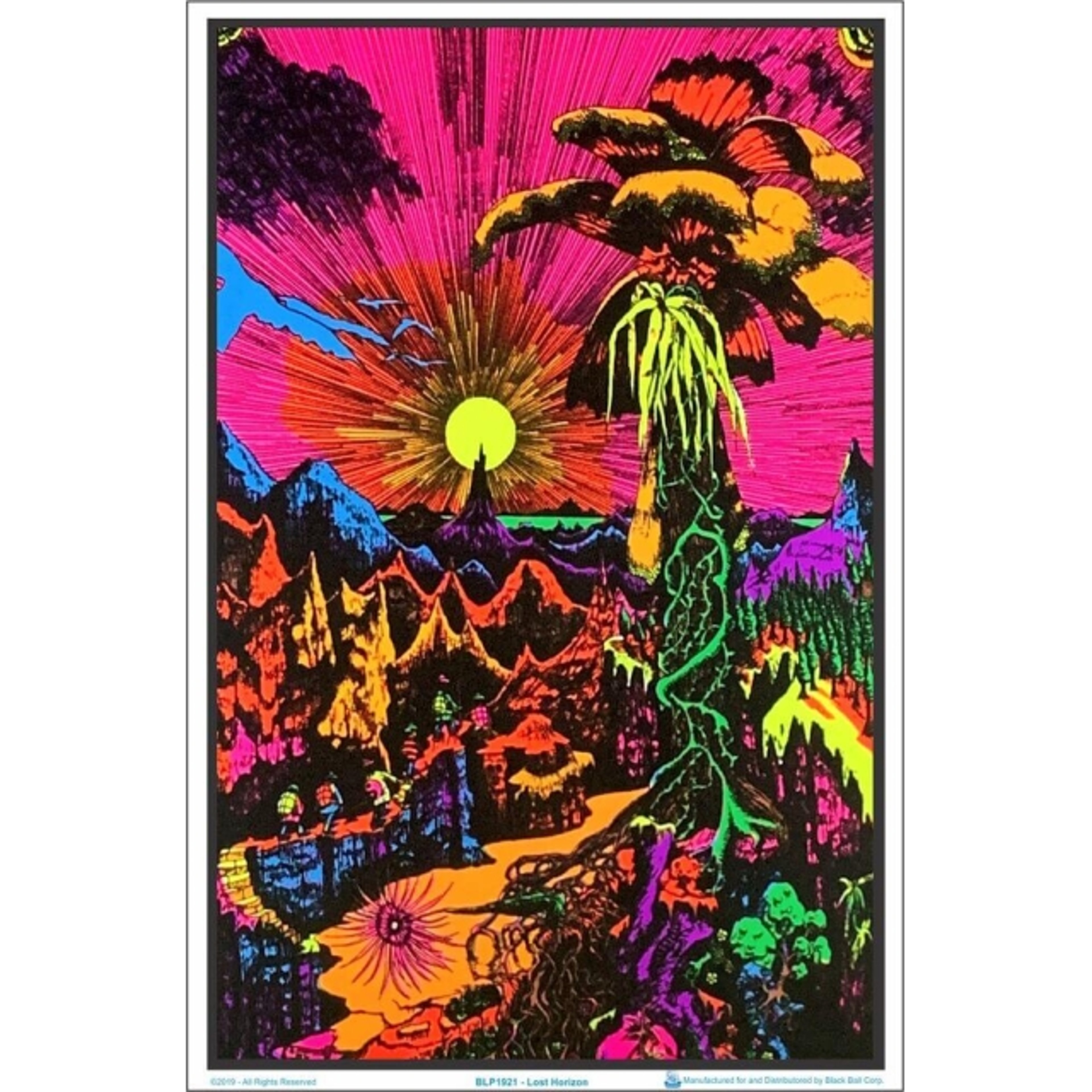 Preview pic of Lost Horizon Flocked Blacklight Poster – 23″ x 35″