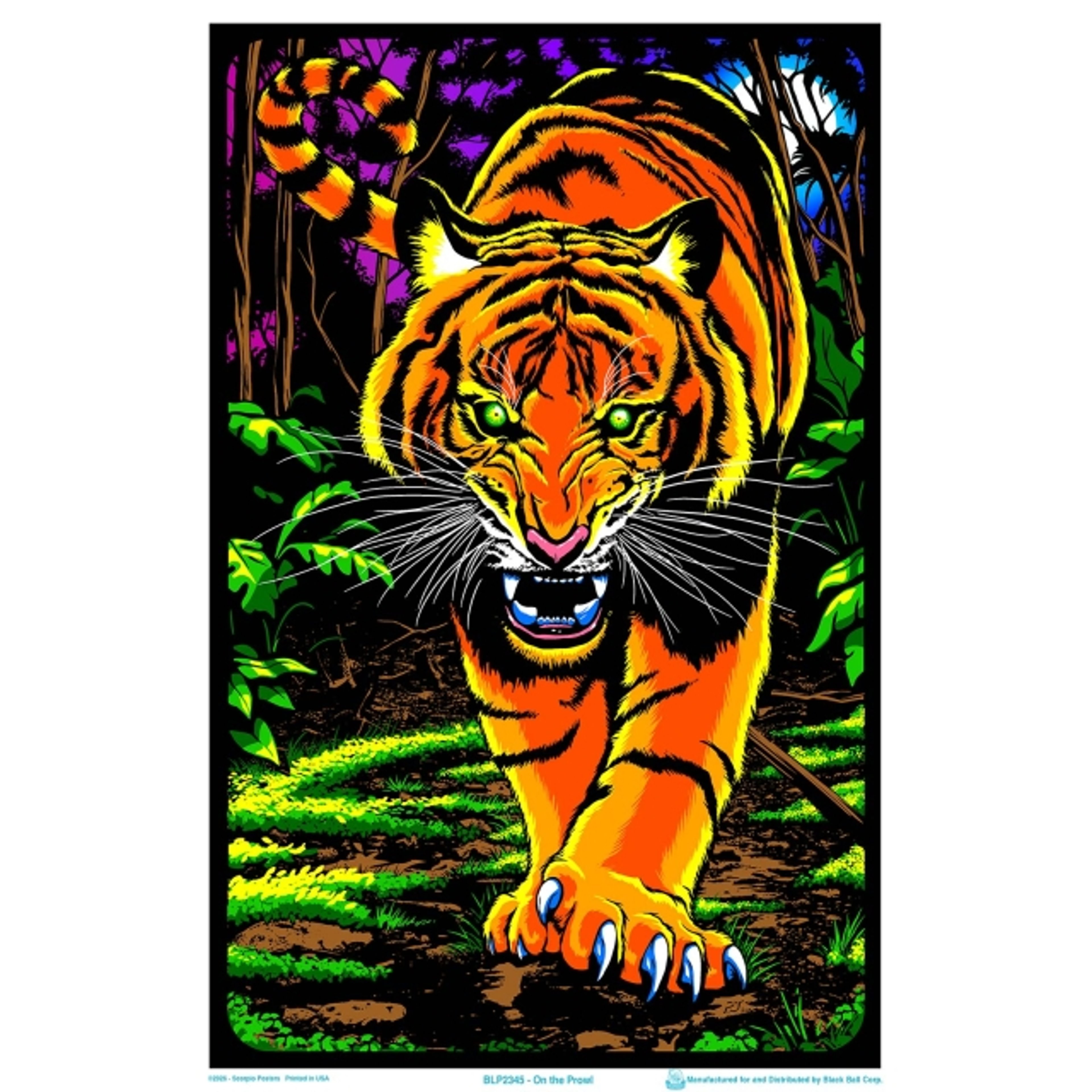 Preview pic of On the Prowl Blacklight Poster – 23″ x 35″