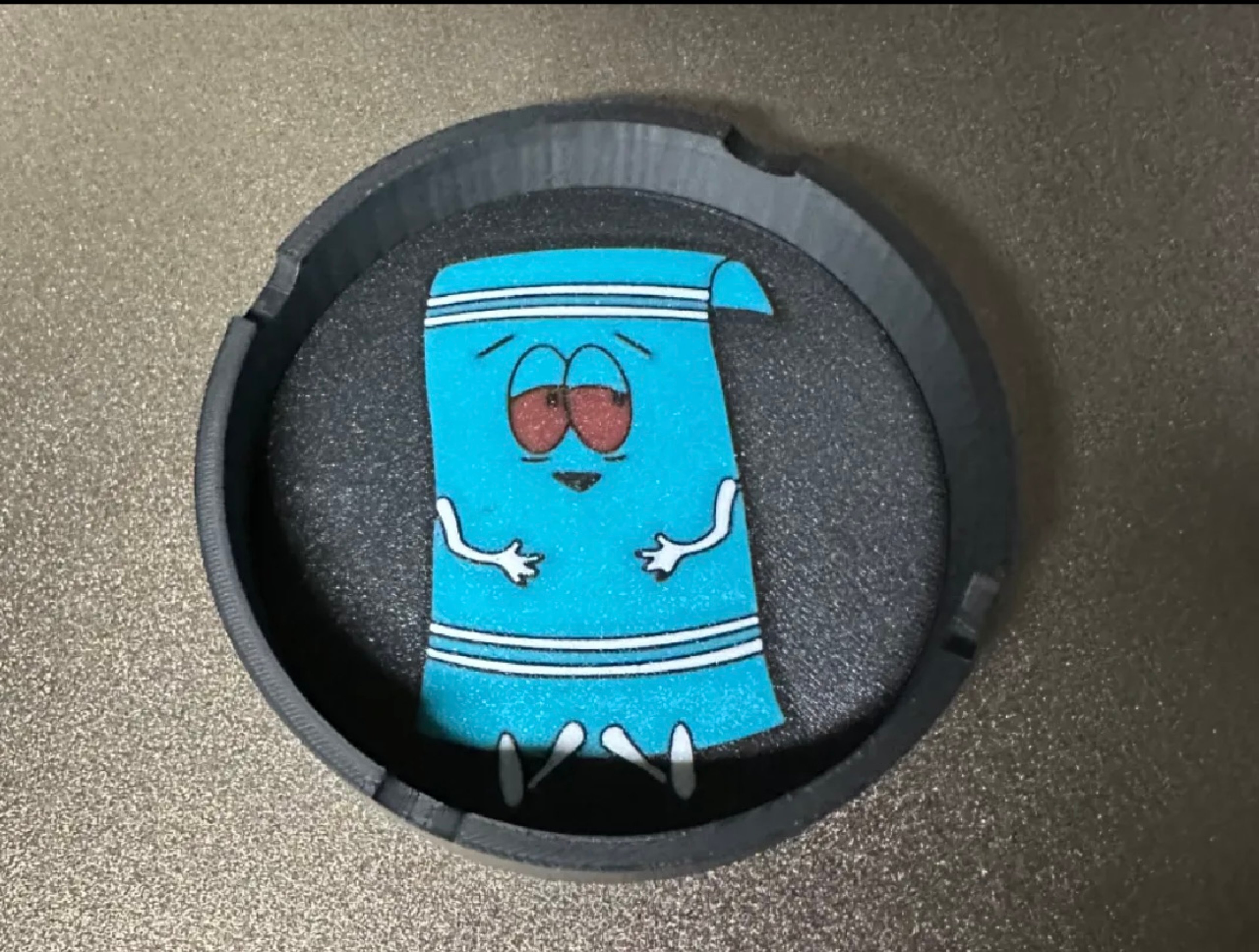 Preview pic of Don't Forget a Towel!" Custom Towelie Sesh Ashtray (multiple colors)