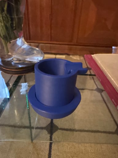 Preview pic of Seth Rogen Inspired "Houseplant" Style Ashtray & Saucer Set (Multiple Colors)
