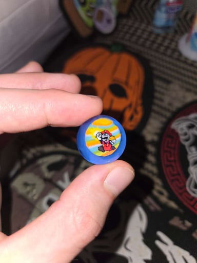 Preview pic of Mario marble keysglass