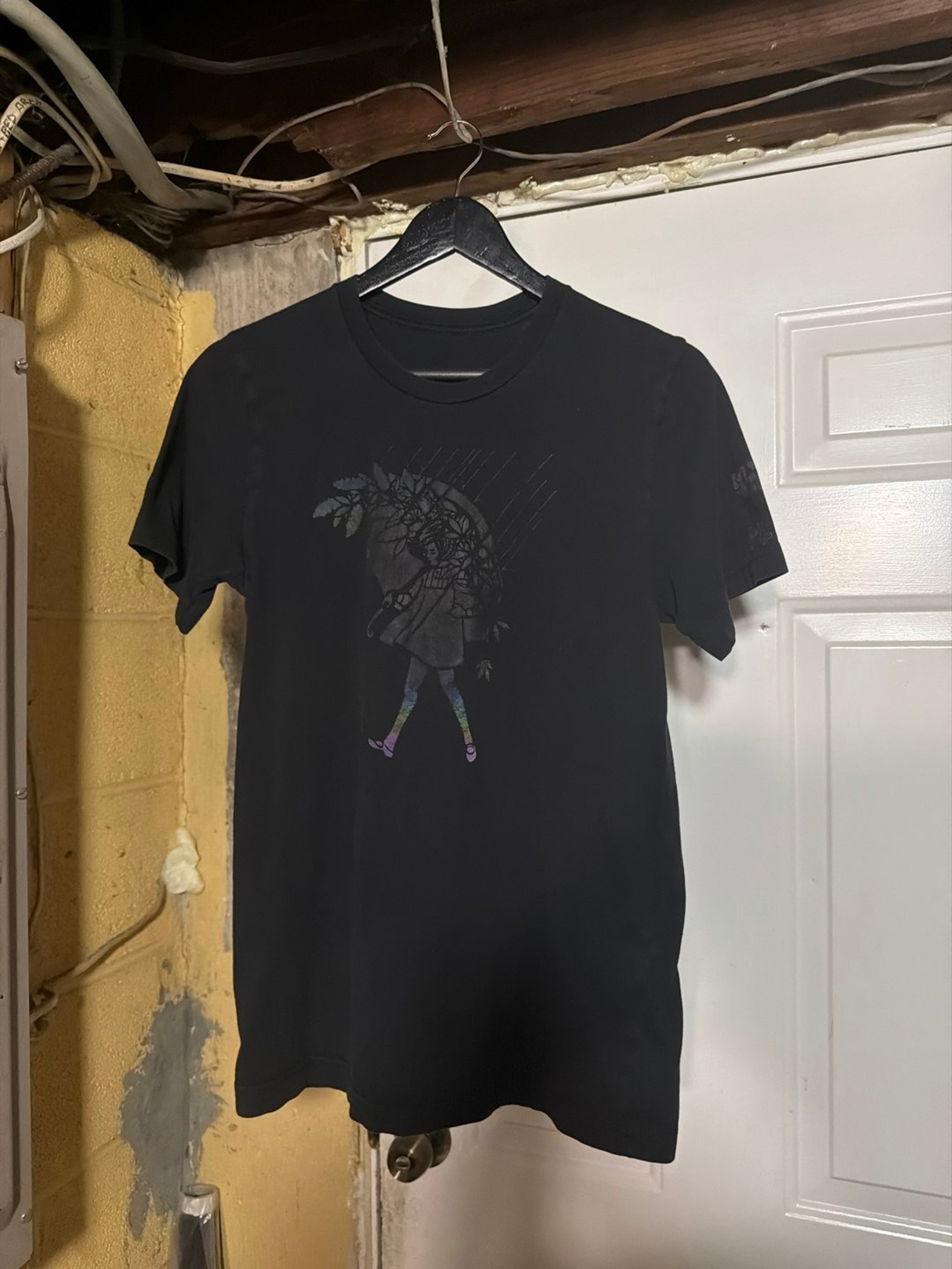 Preview pic of Slinger x FLARE Rainbow Foil Emerald Girl tee shirt t-shirt tshirt