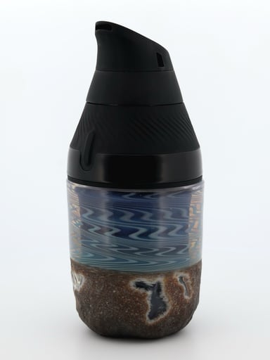 Preview pic of Green‑T Glass Blue Wig Wag Geode Proxy Core Cup
