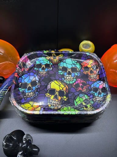 Preview pic of 7” x 5 1/2” Cracked Skulls Tray