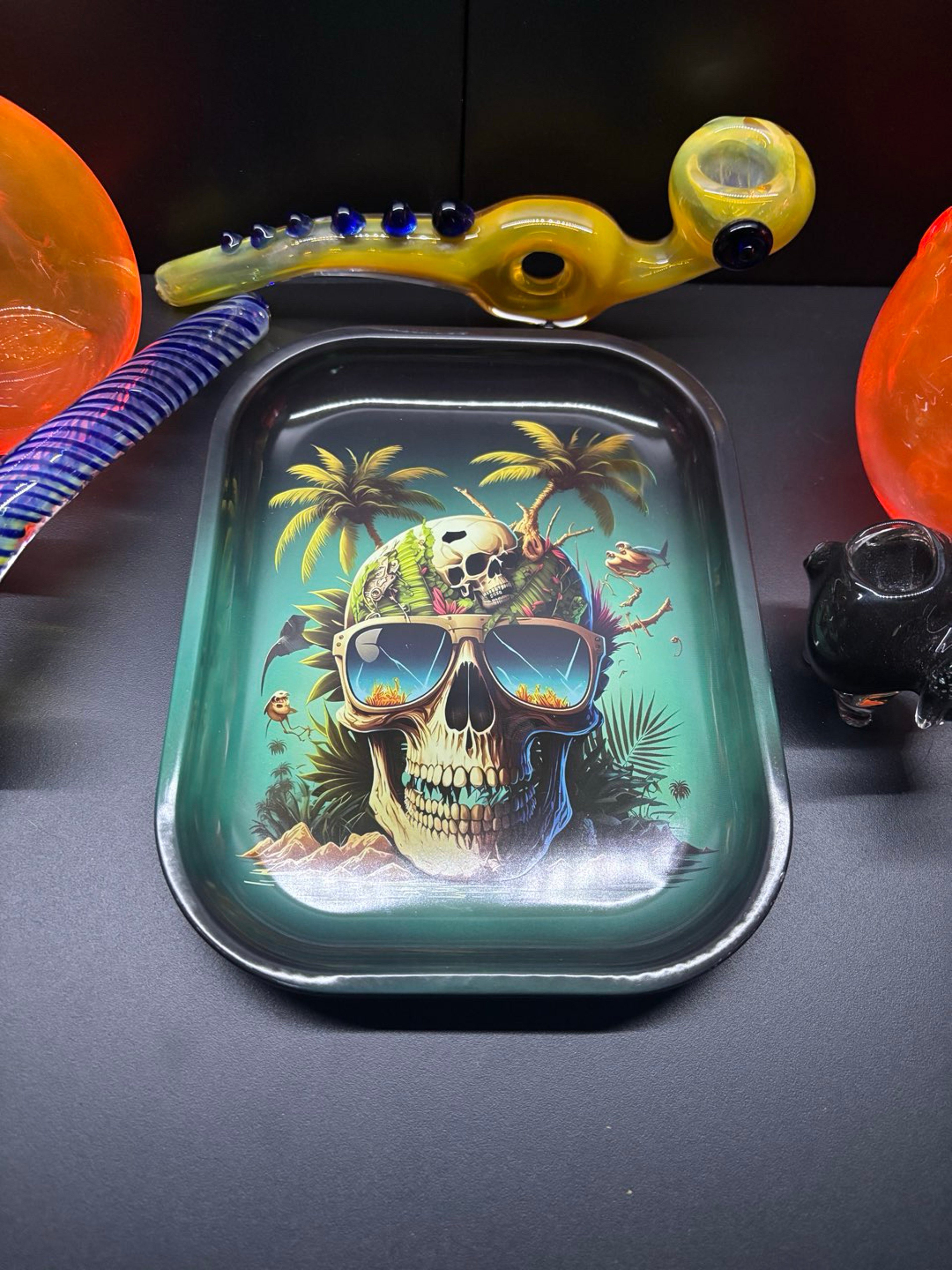 Preview pic of 7” x 5 1/2” Skull Tray