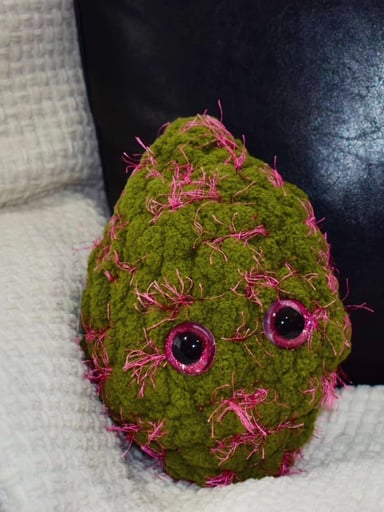 Preview pic of Medium Cannanuggie -  Crochet Nug Plush, Handmade Plush, 420 Stoner Gift, Smoking Homie, Collectible Plush,Favorite Strains CannaNuggies