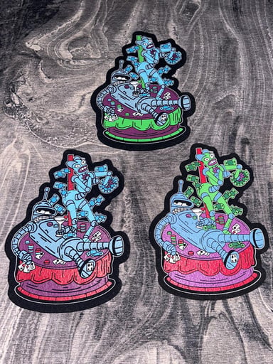 Preview pic of Futurama bender moodmat lot