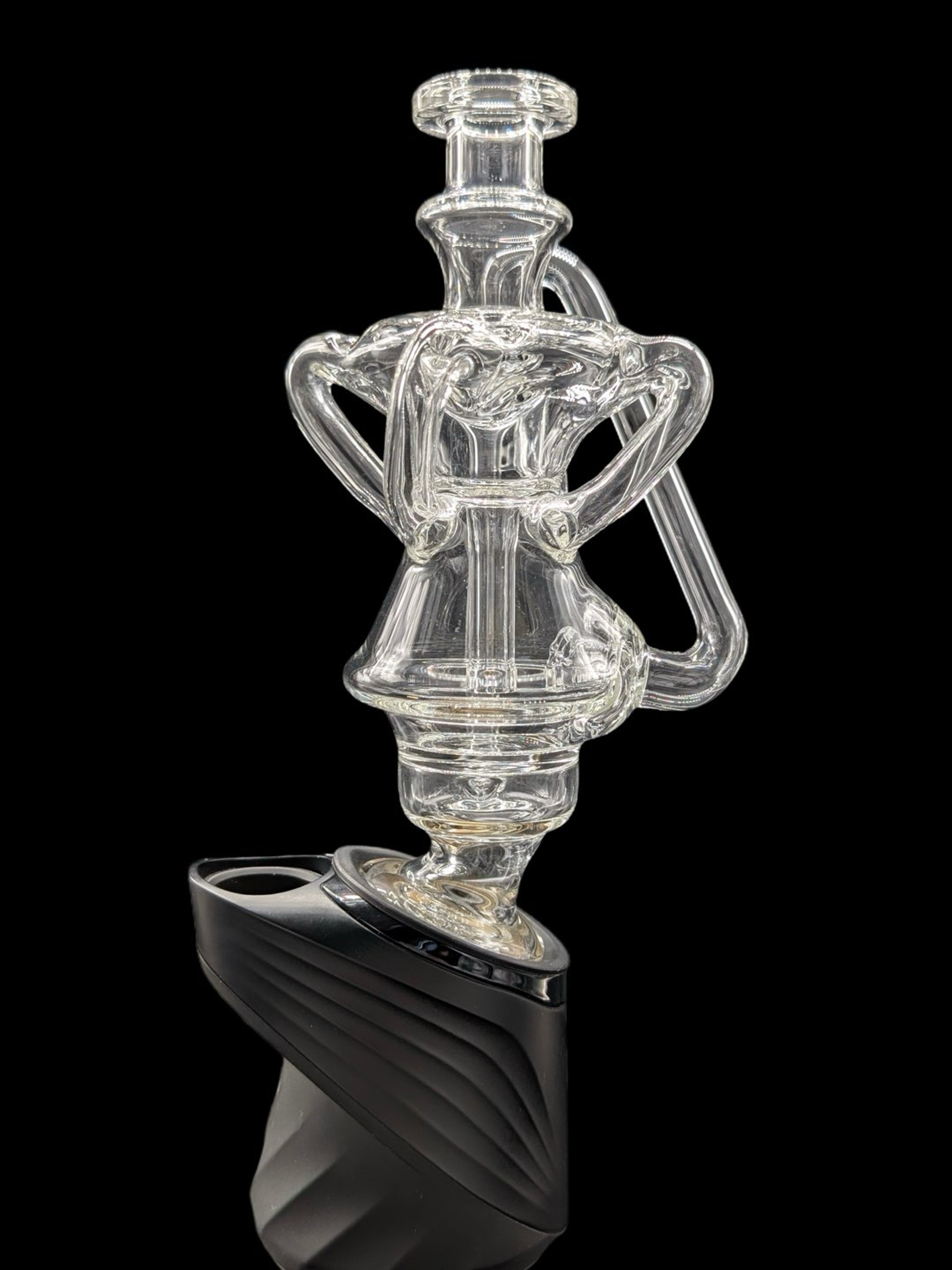 Preview pic of PSG Glass AKA Kosher Glass Clear XL QuadCycler Puffco Peak Top