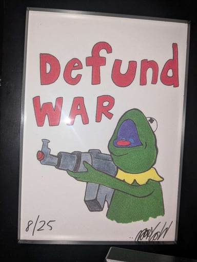 Preview pic of Wookerson Print "Defund War"