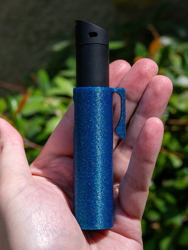 Preview pic of Puffco pivot case  with pocket clip - lapis by Ascendingtom