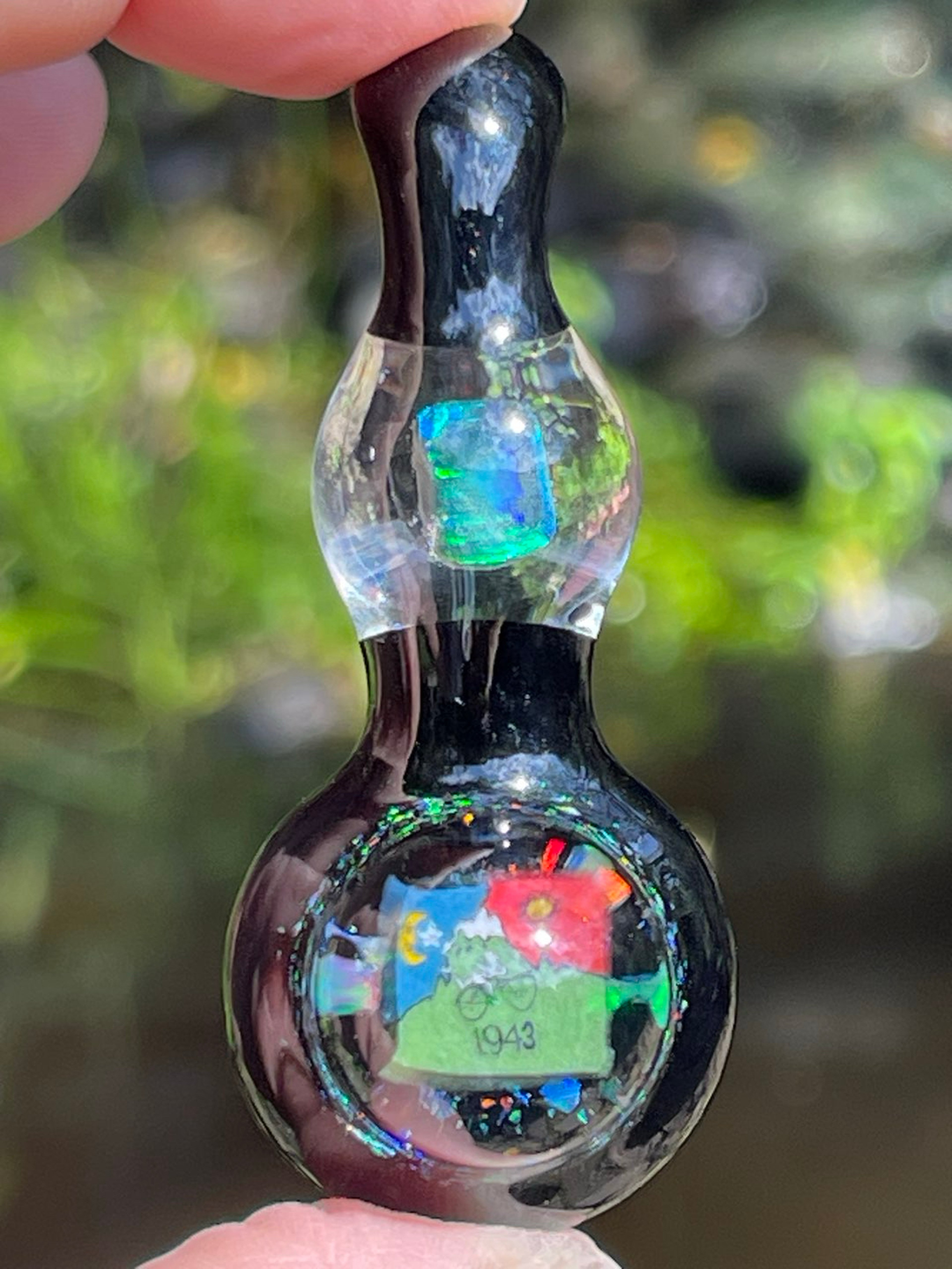 Albert Hofmann Bicycle Day Pendant with Limited Edition Beth James murrini and gilson opals image 0