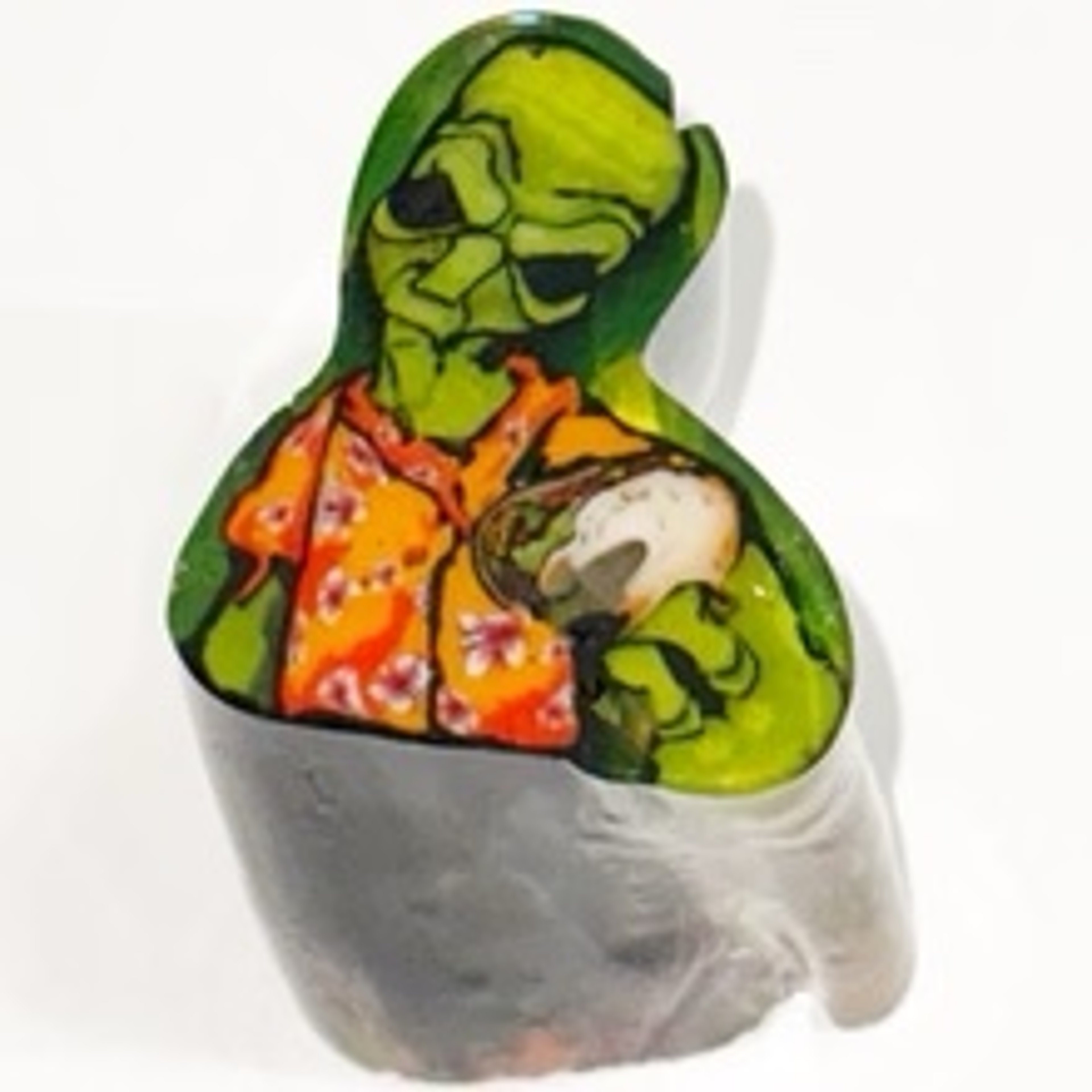 Preview pic of Stephen Boehme Alien Eating Taco End Cane