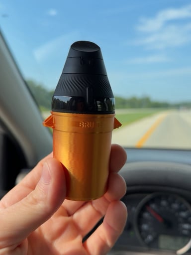 Preview pic of Golden trash can