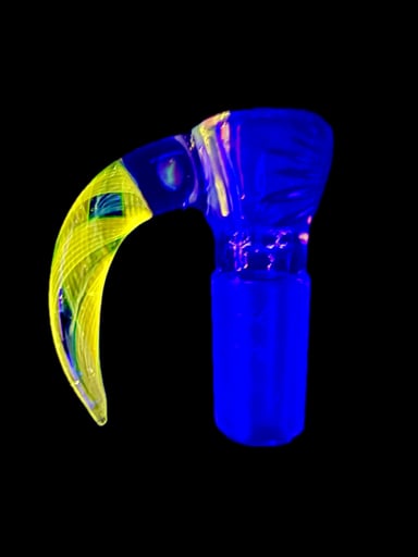 Preview pic of Double spiral 🌀 Steve Slide w Opal Sovereignty Glass