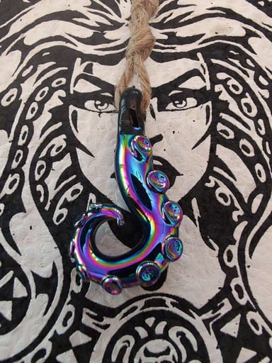 Preview pic of Wicked Glass Dichro Tentacle Pendant