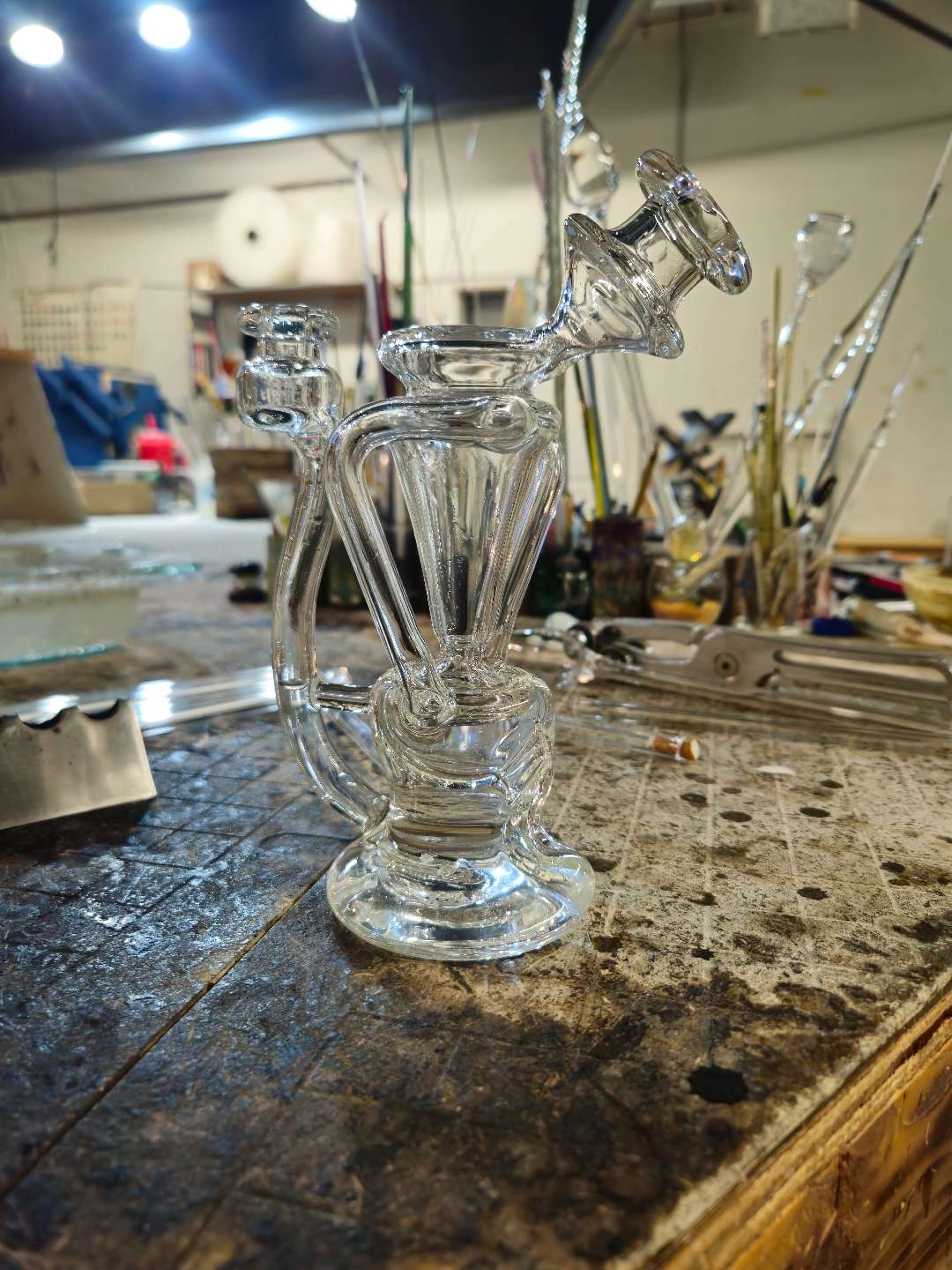 Preview pic of Bowl drain to gill dual uptake recycler made by me!