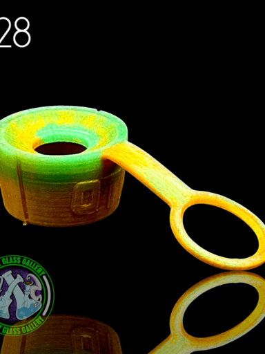 Preview pic of One Trick Pony - Rockulus Tether #28 - Puffco Peak Pro 3DXL - Gold/Green