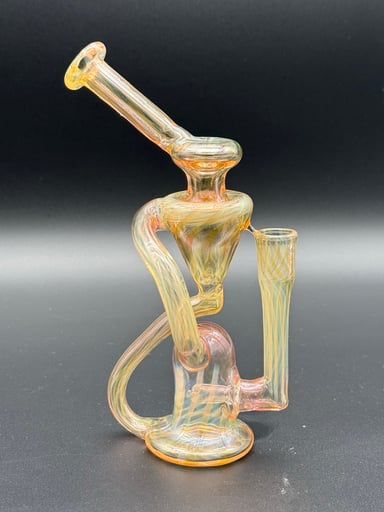 Preview pic of Pink and Gold Fumed Recycler Rig