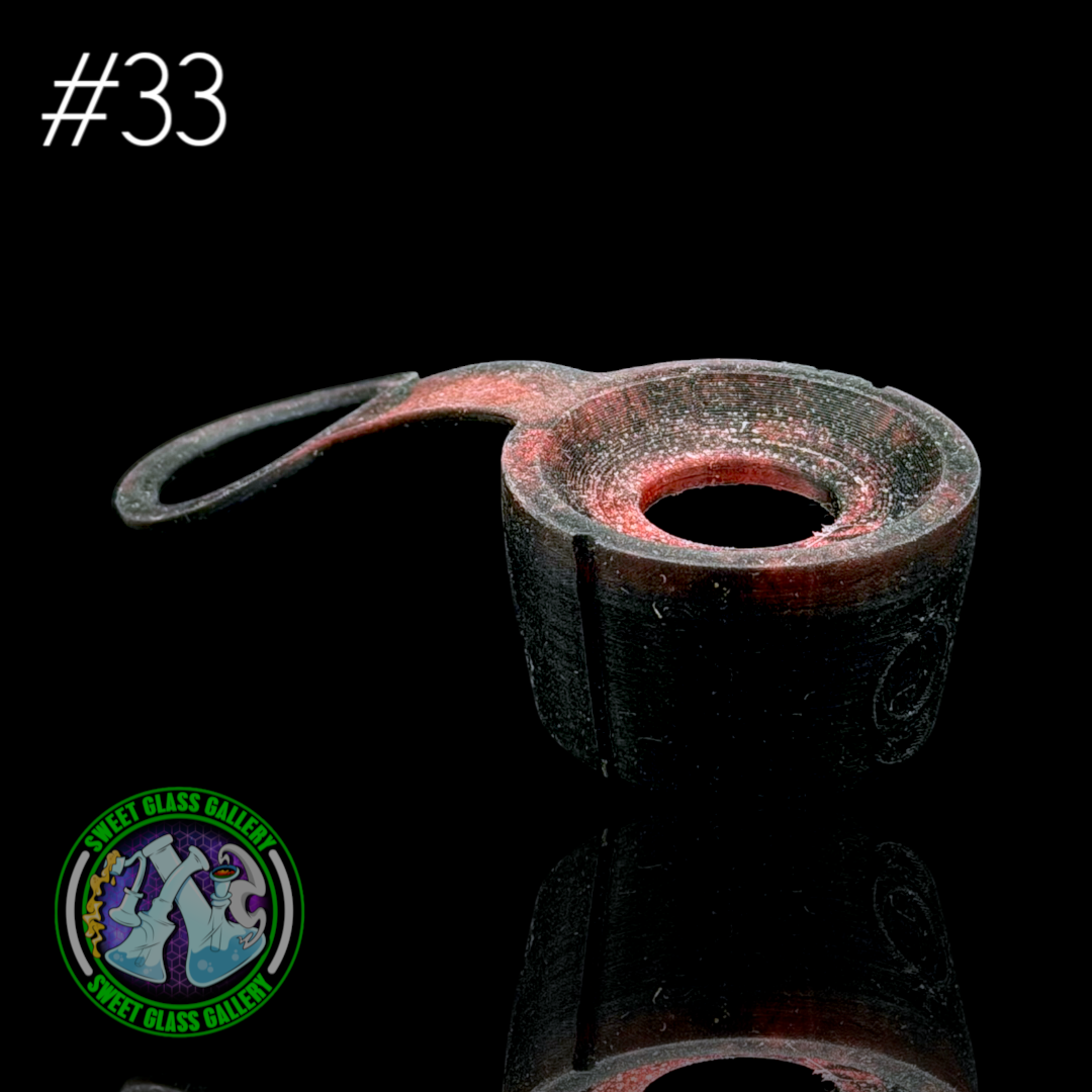 Preview pic of One Trick Pony - Rockulus Tether #33 - Puffco Peak Pro 3DXL - Black/Red