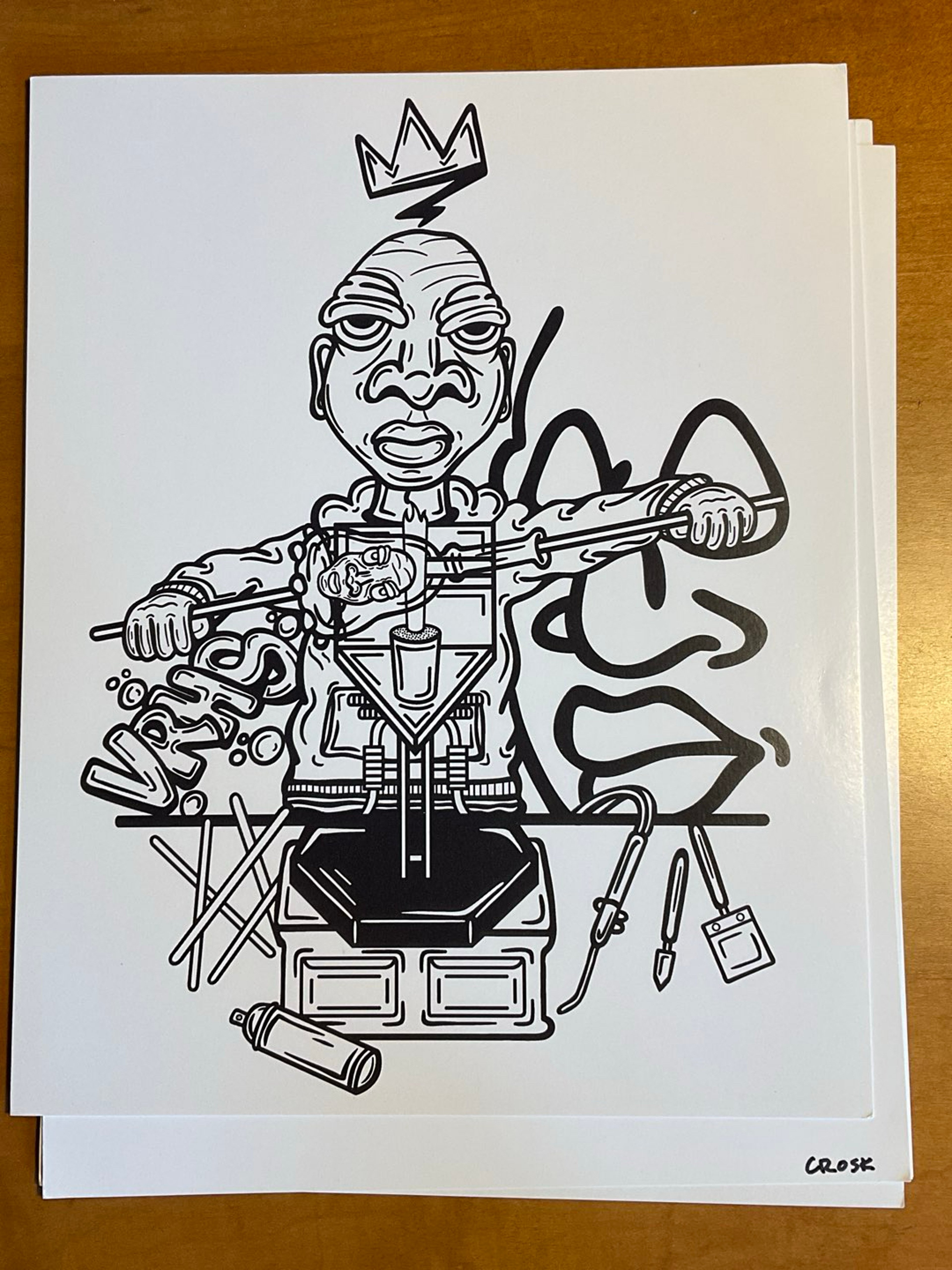 Preview pic of Mr Voorhees x Crosk Torch Series Print 2016 Signed