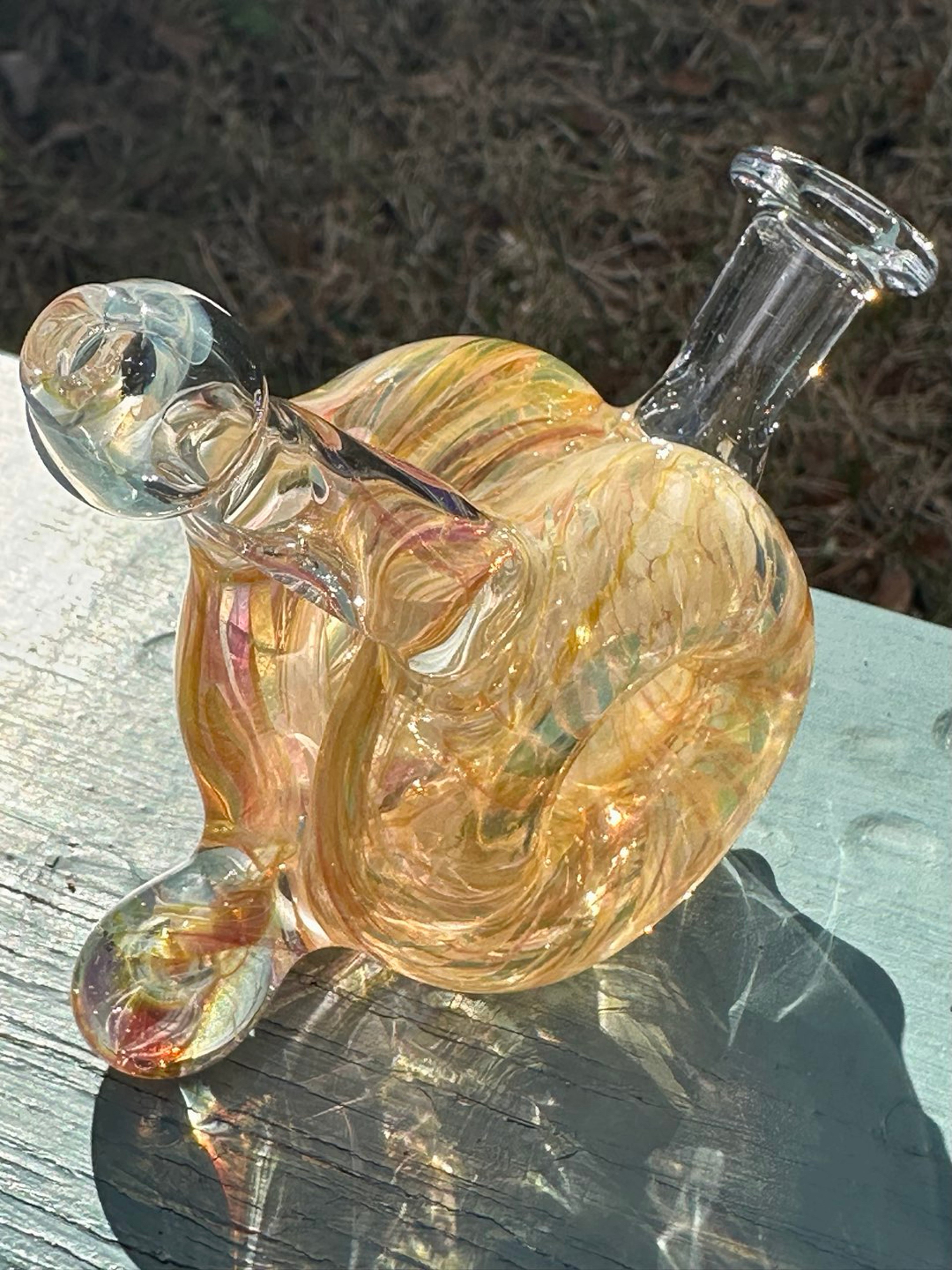 23 Glass Fumed Mini Donut Drip Rig image 0