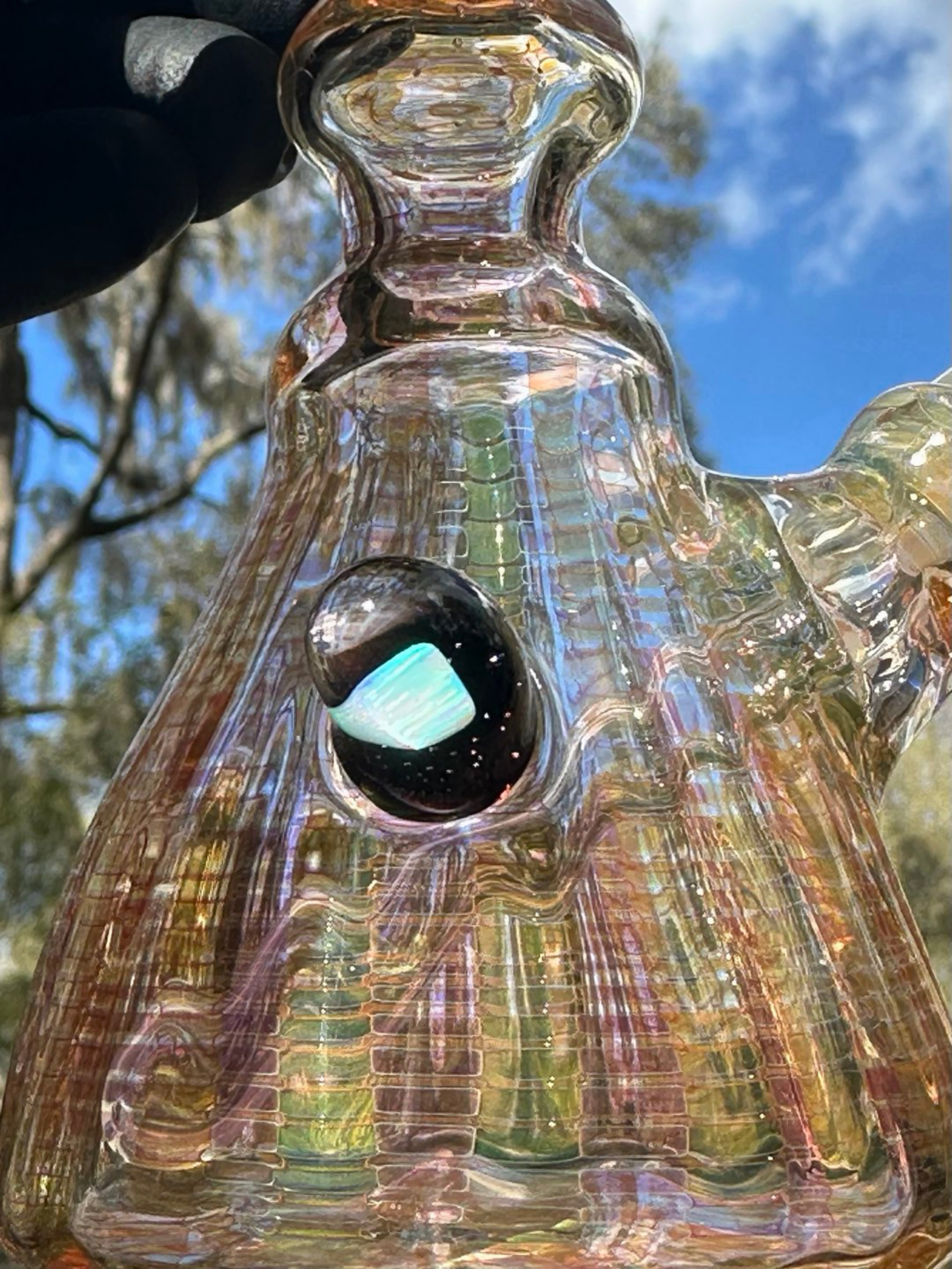 Fumed Mini Beaker (gold, silver, opal) image 0