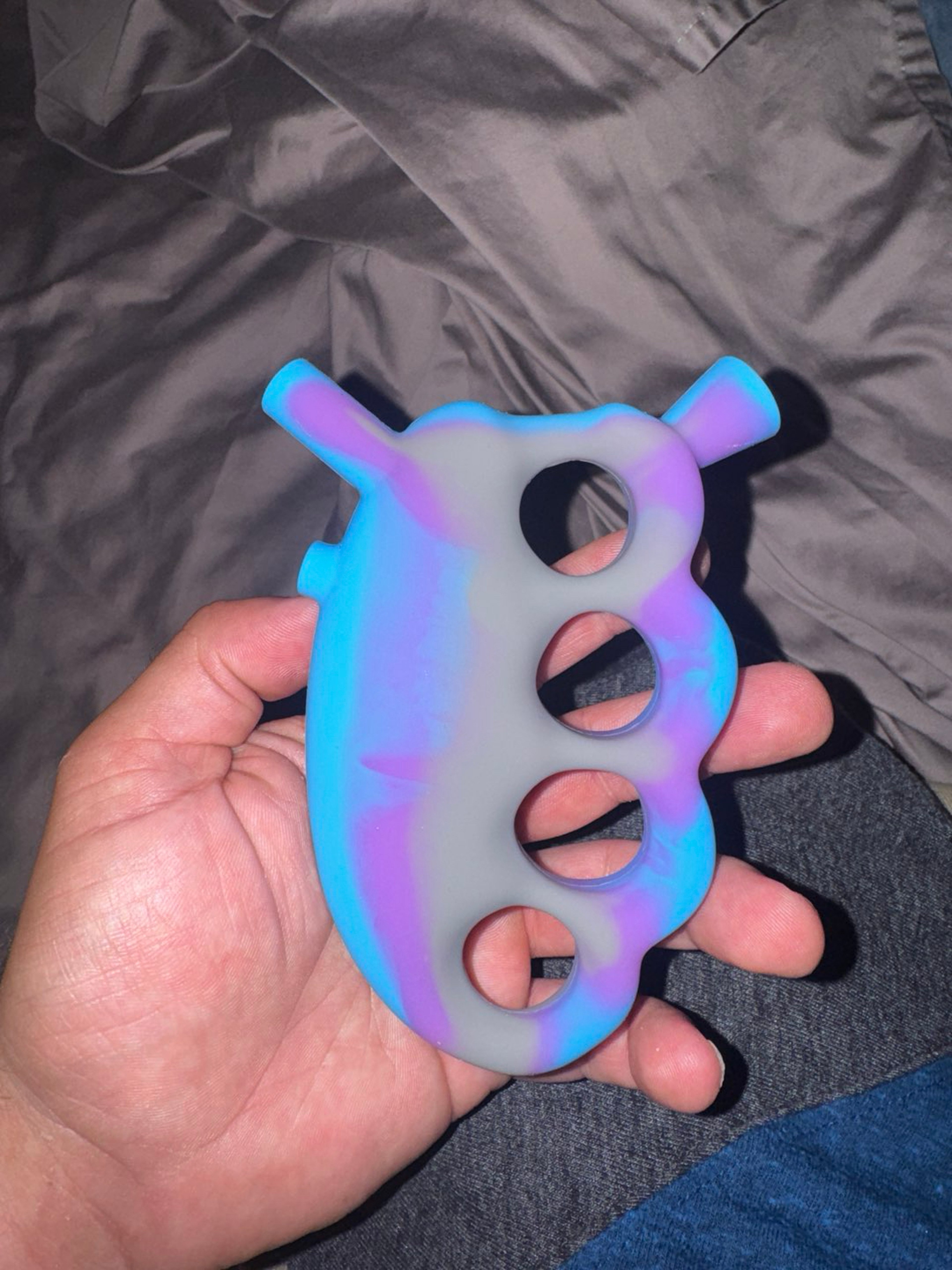 Silicones Brass Knuckles Pipe or Dabber image 0