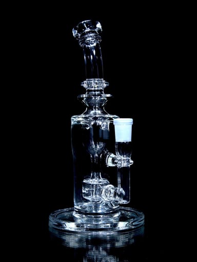 Preview pic of Davin Titland - Mini Narrow Can Double-uptake Tornada Recycler - Clear - 14mm Female