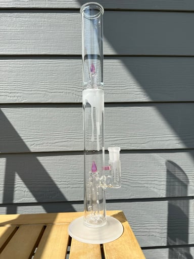 Preview pic of Meademade_glass Sandblasted Wax Drip Tube/Candle Splash Guard
