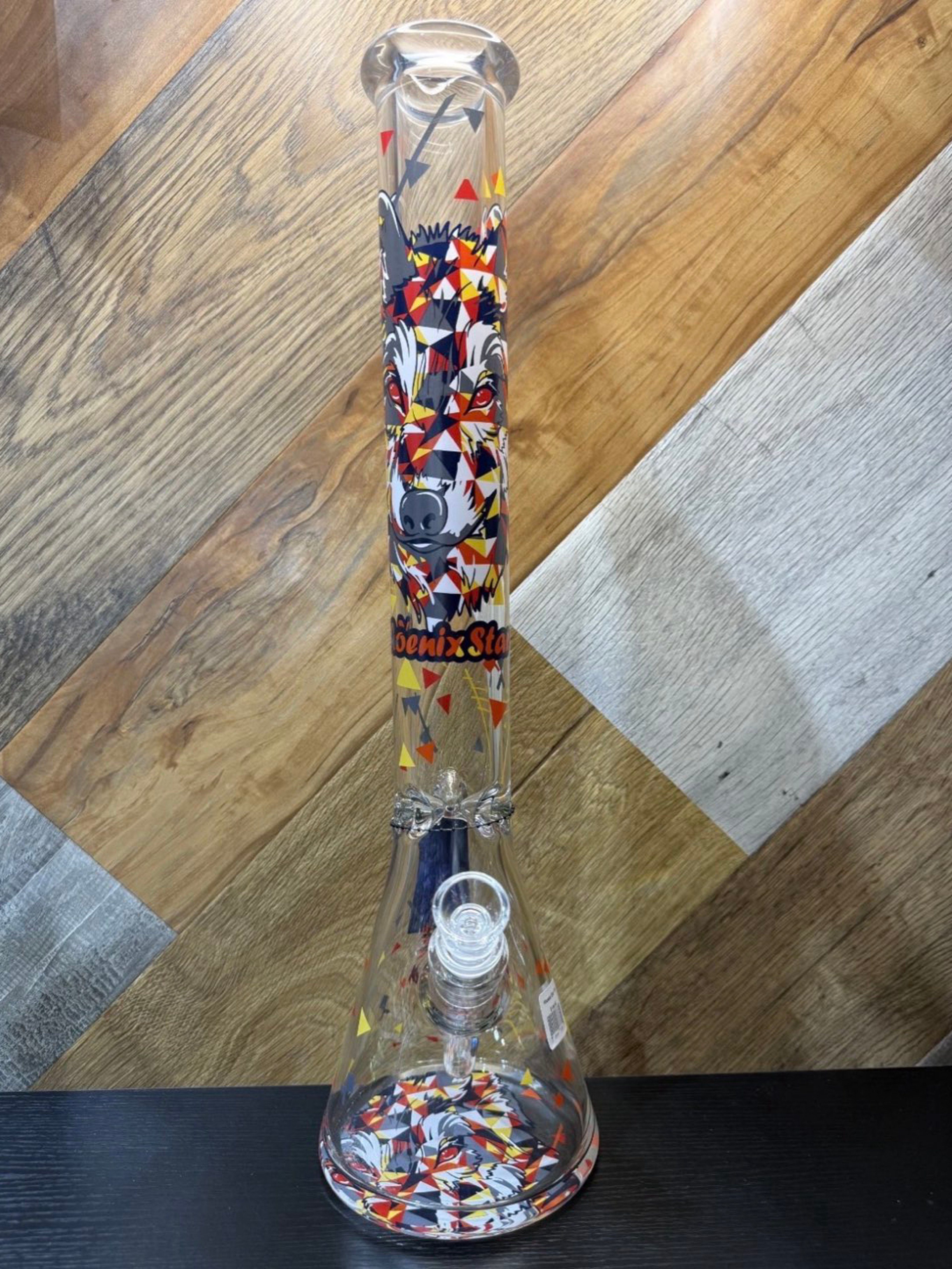 18 inch Phoenix Star Water Pipe - Beaker Bong with Ice Catcher image 0