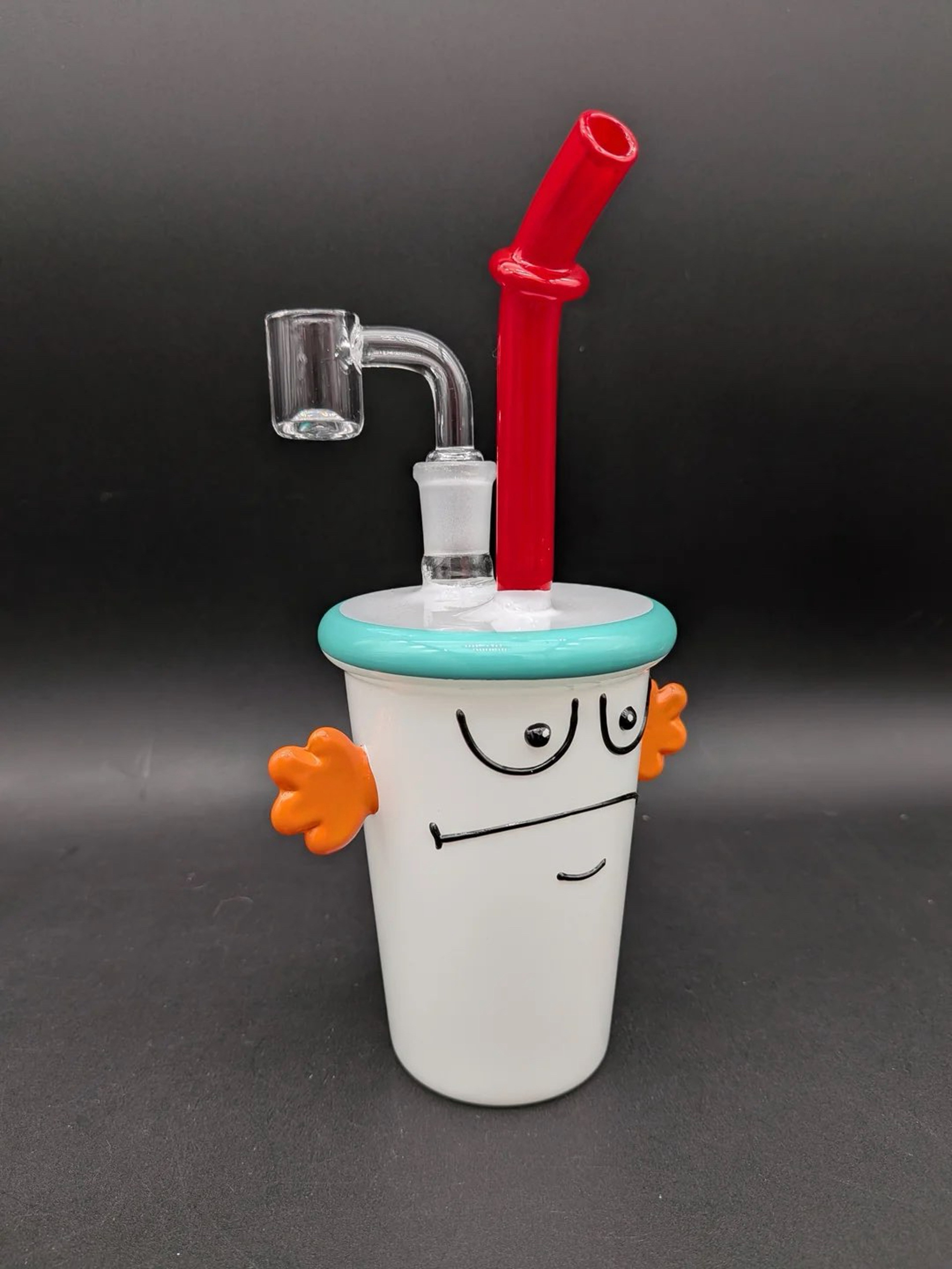 Preview pic of DRINK CUP DUDE GLASS DAB RIG | 8"