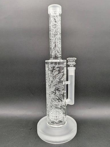 Preview pic of MILKYWAY GLASS "FLORAL X" 13″ WATER PIPE