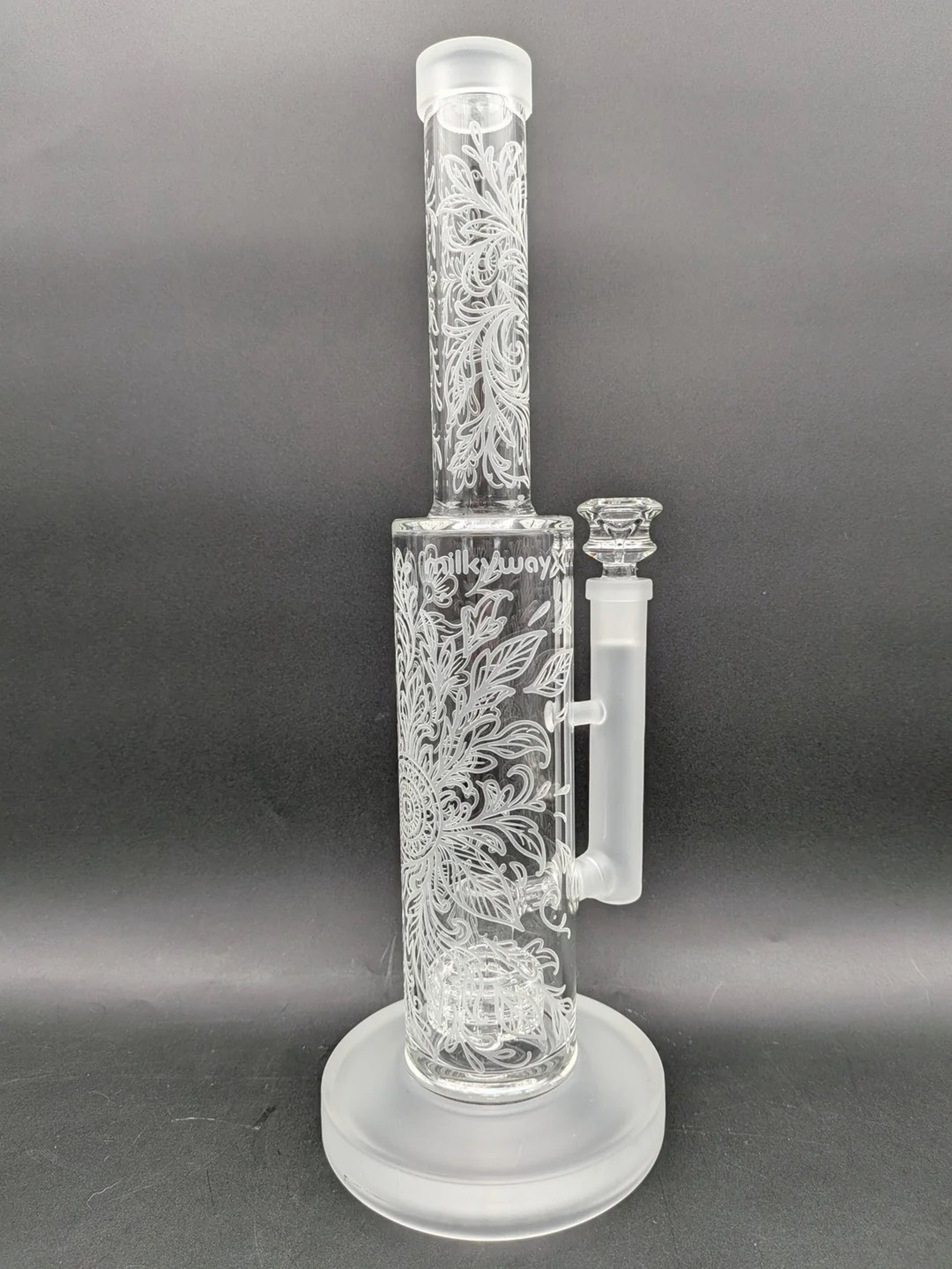 Preview pic of MILKYWAY GLASS "FLORAL X" 13″ WATER PIPE