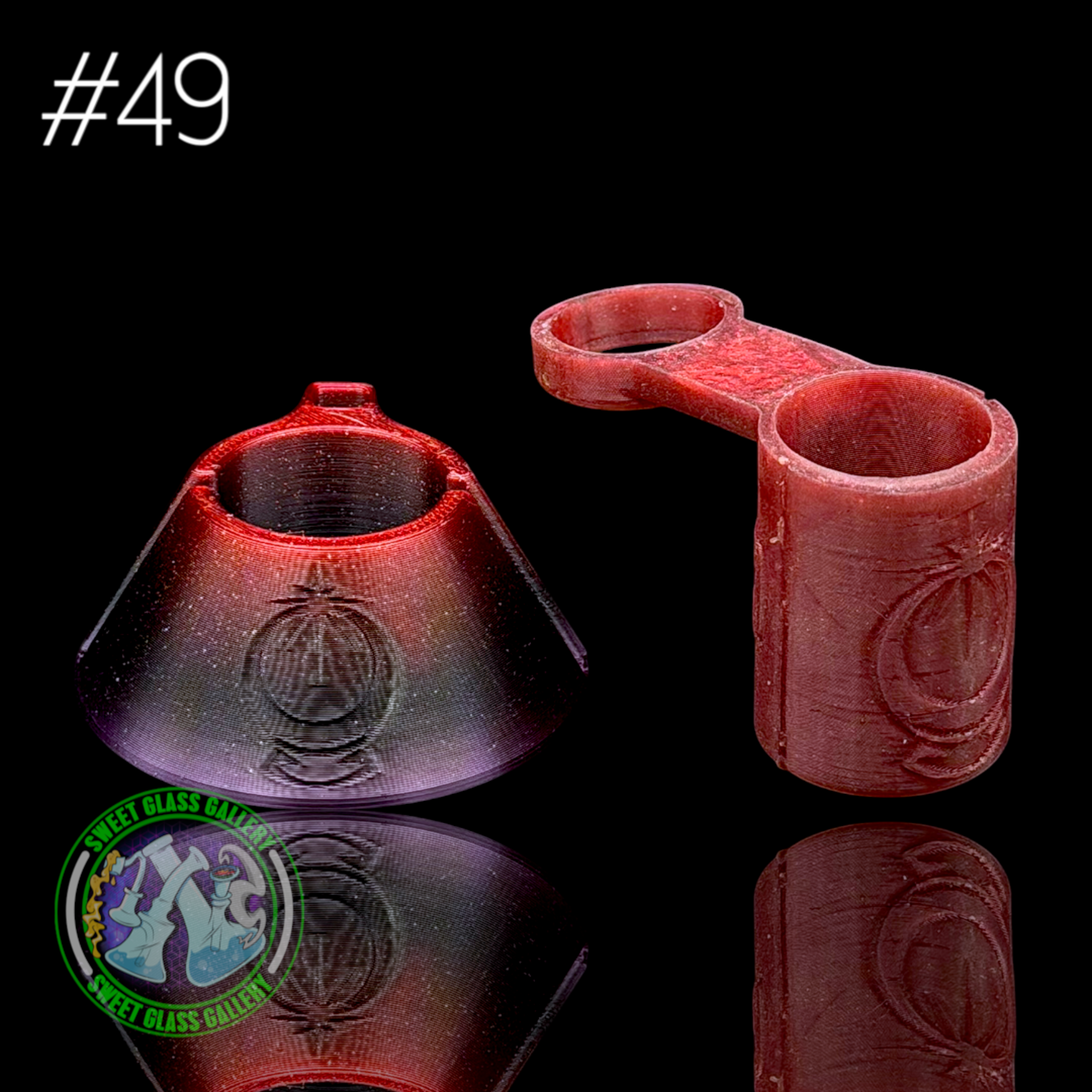 One Trick Pony - Pivot Tether/Stand #49 - Large - Maroon/Purple image 0