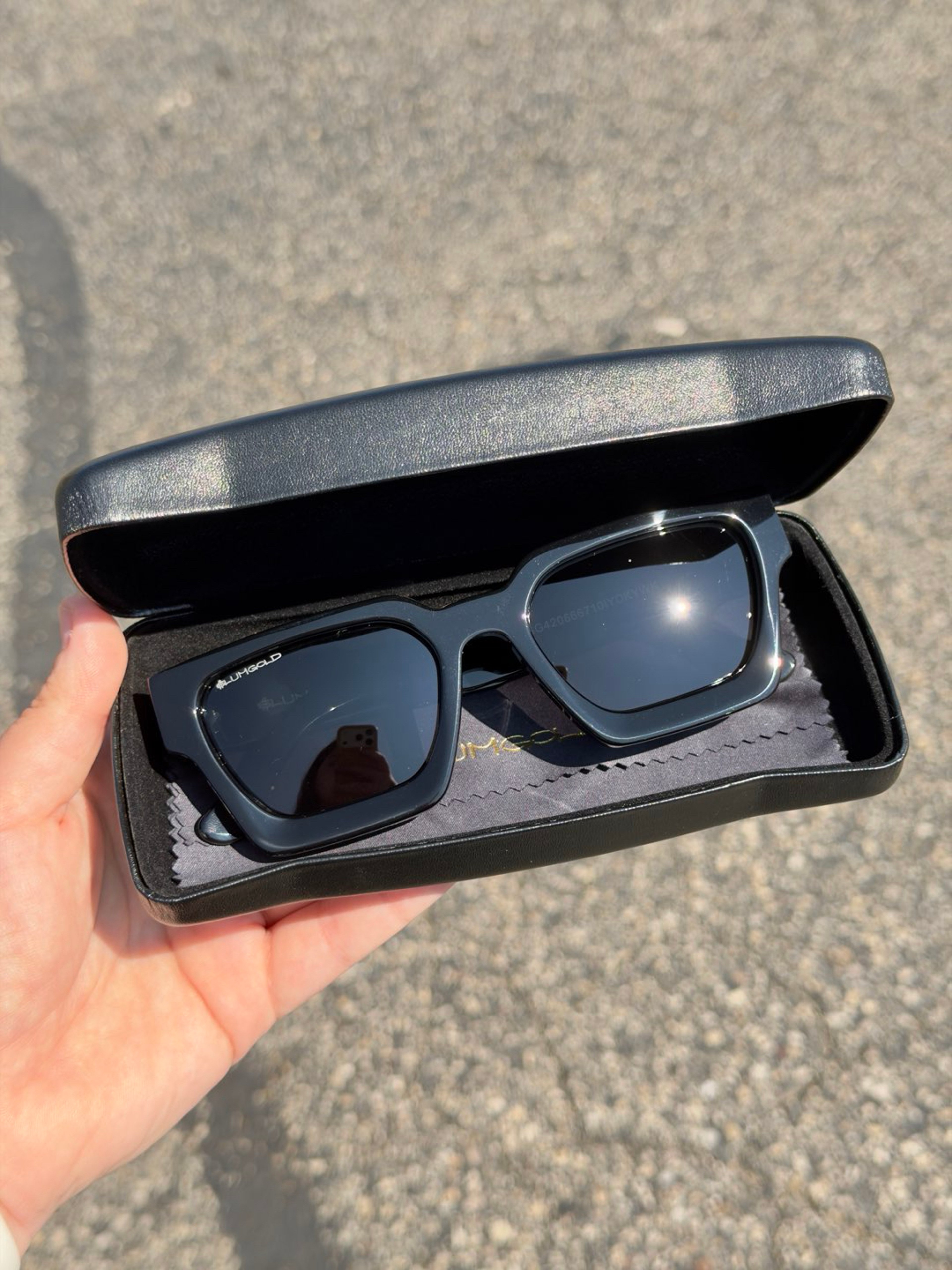Preview pic of Slum Gold Black Sunglasses