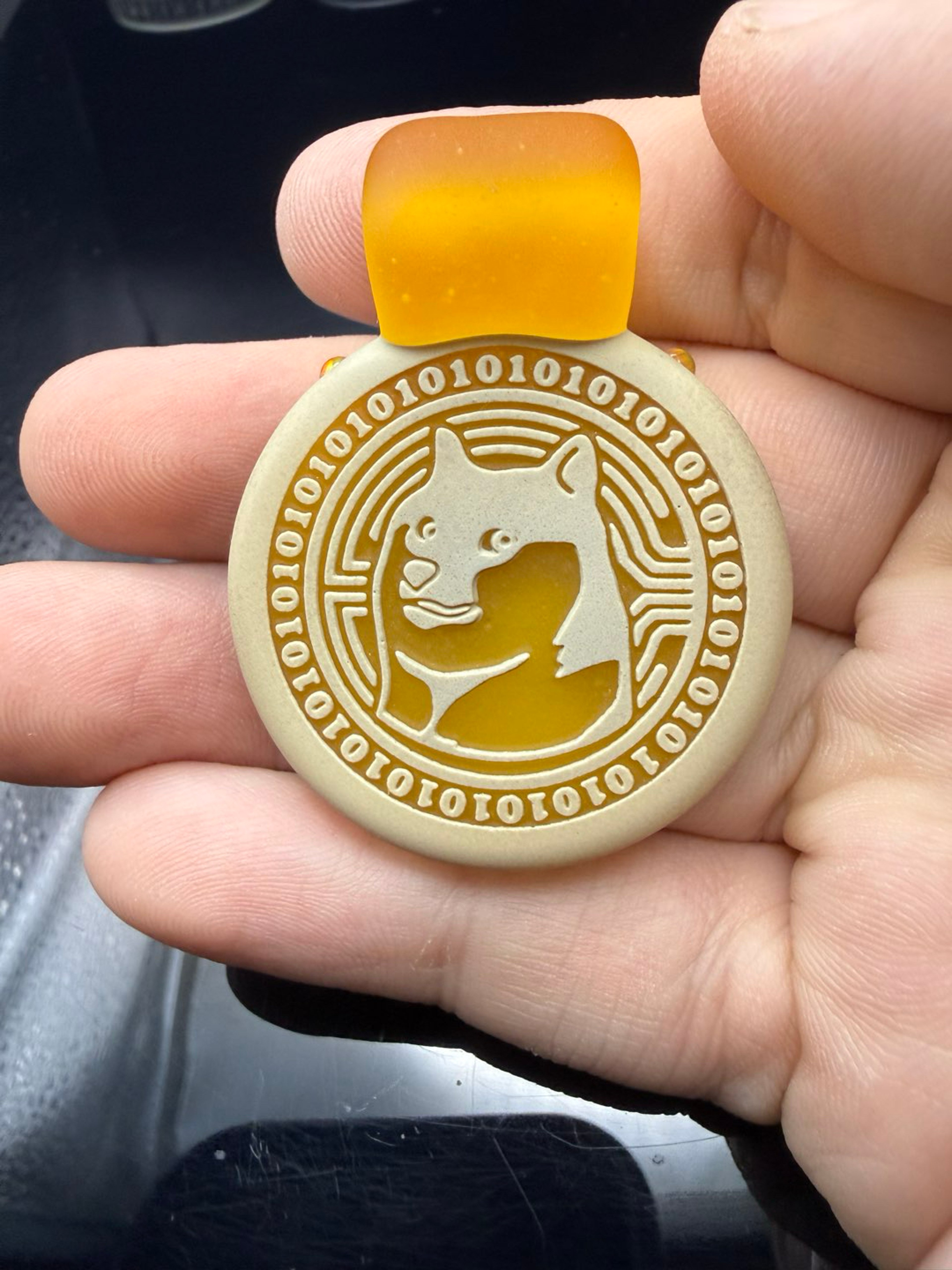 Preview pic of Glassmaze Doge Coin Pendant 10